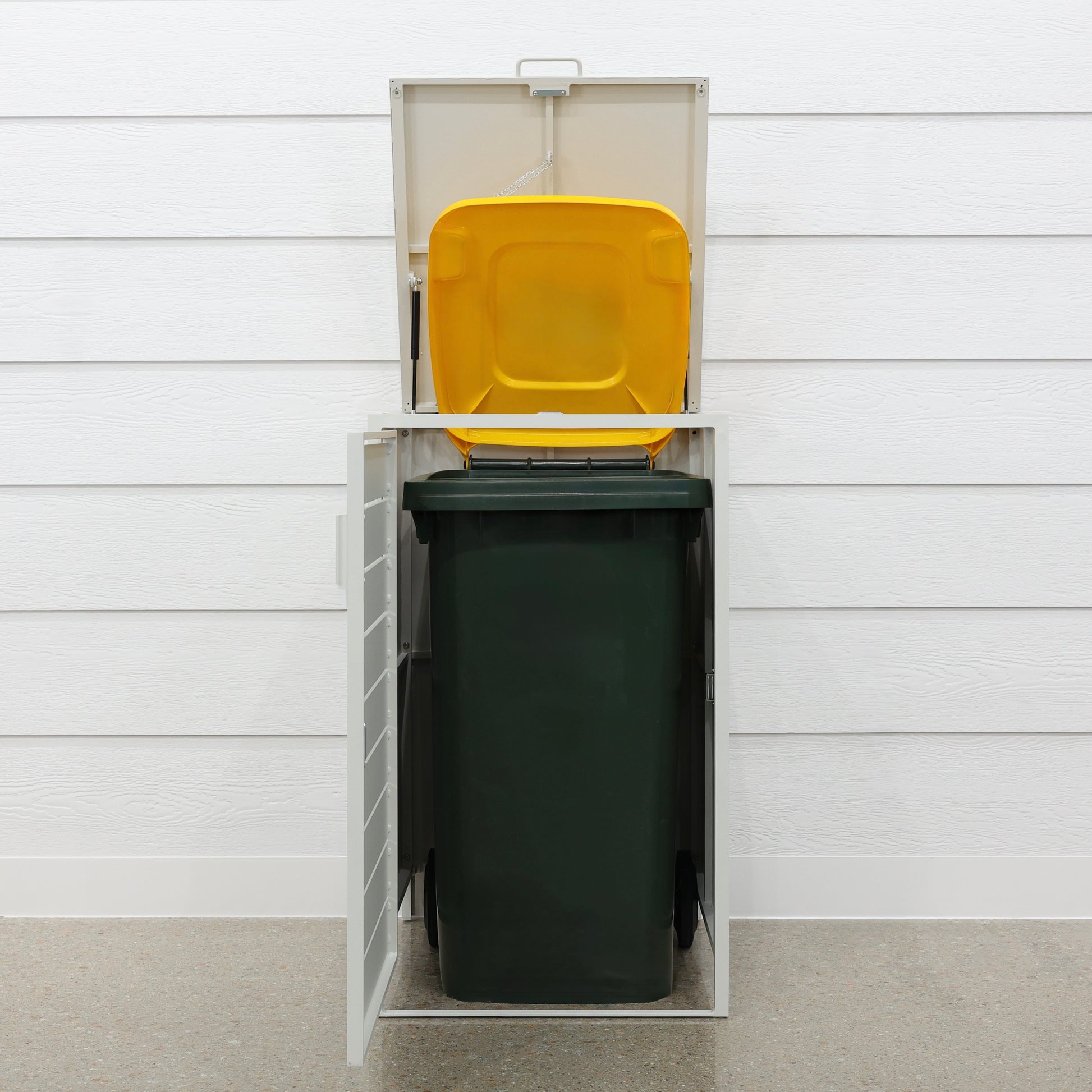 Urban Wheelie Bin Enclosure Cover- High White