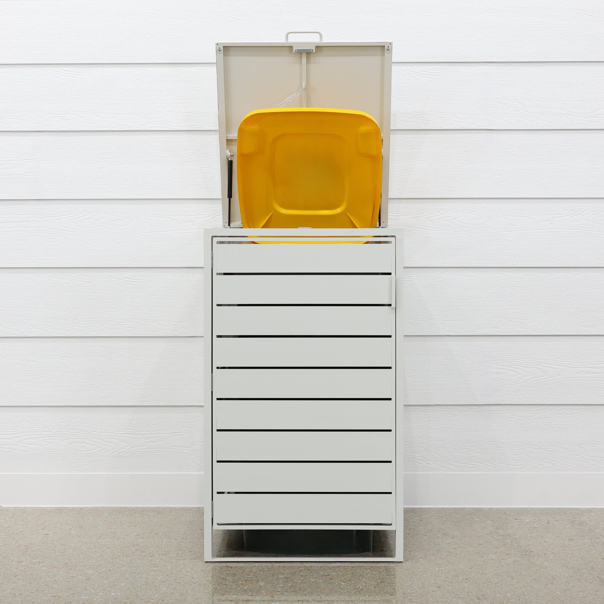 Urban Wheelie Bin Enclosure Cover- High White