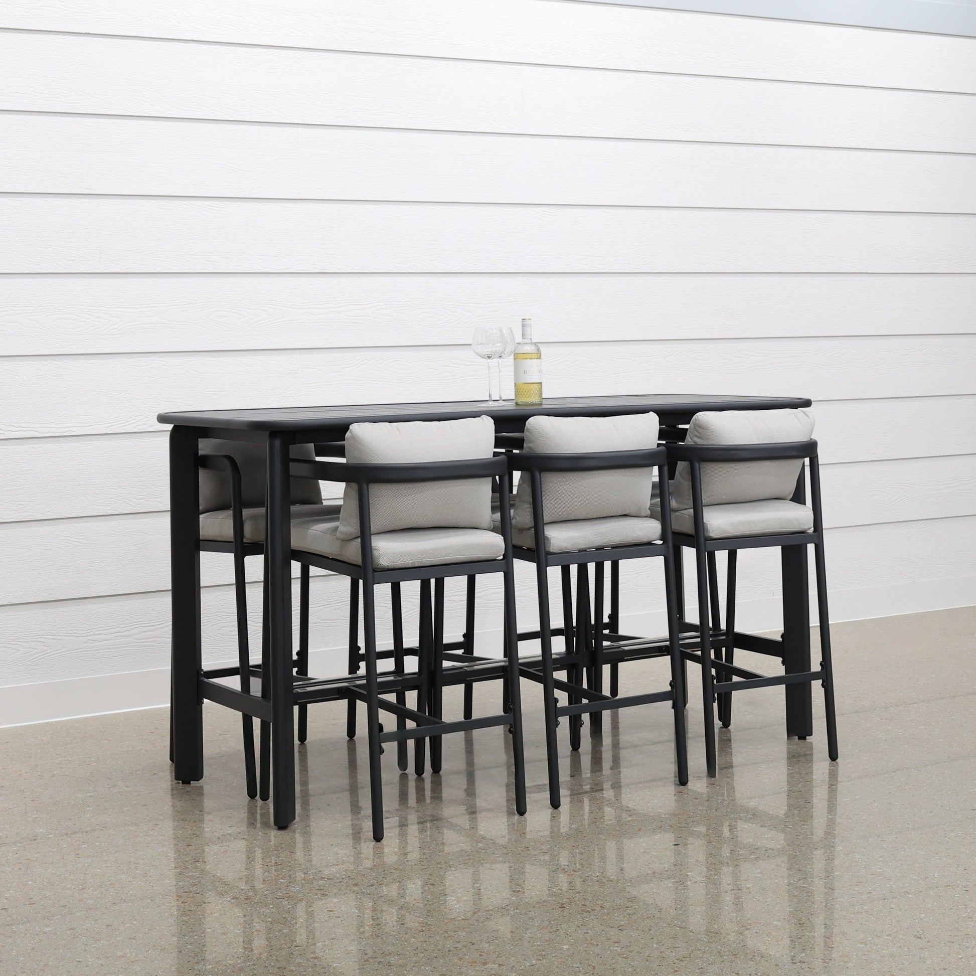 Sunshine Coast Bar Table - Charcoal