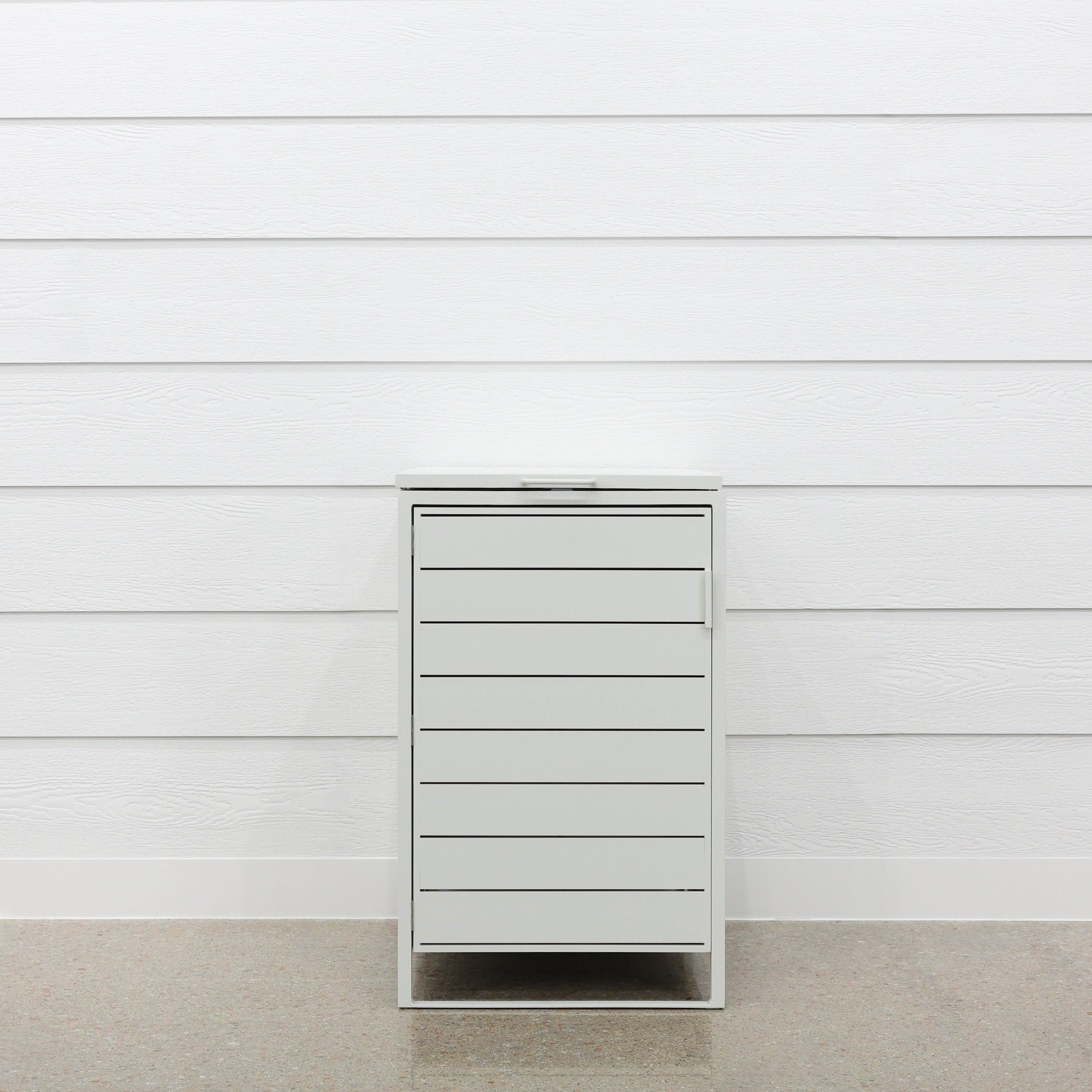 Urban Wheelie Bin Enclosure Cover- Low White