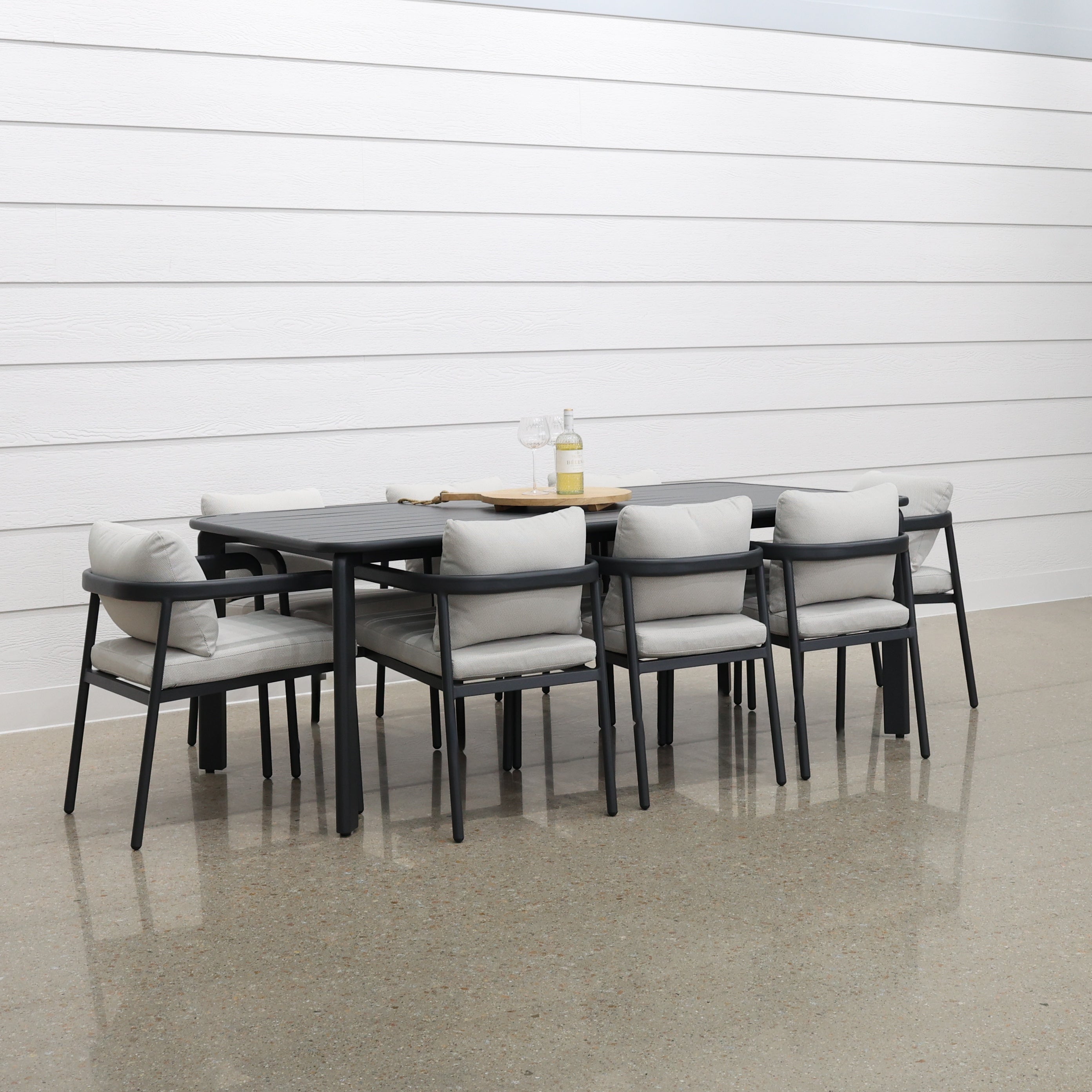 Sunshine Coast Outdoor Dining Table - Charcoal