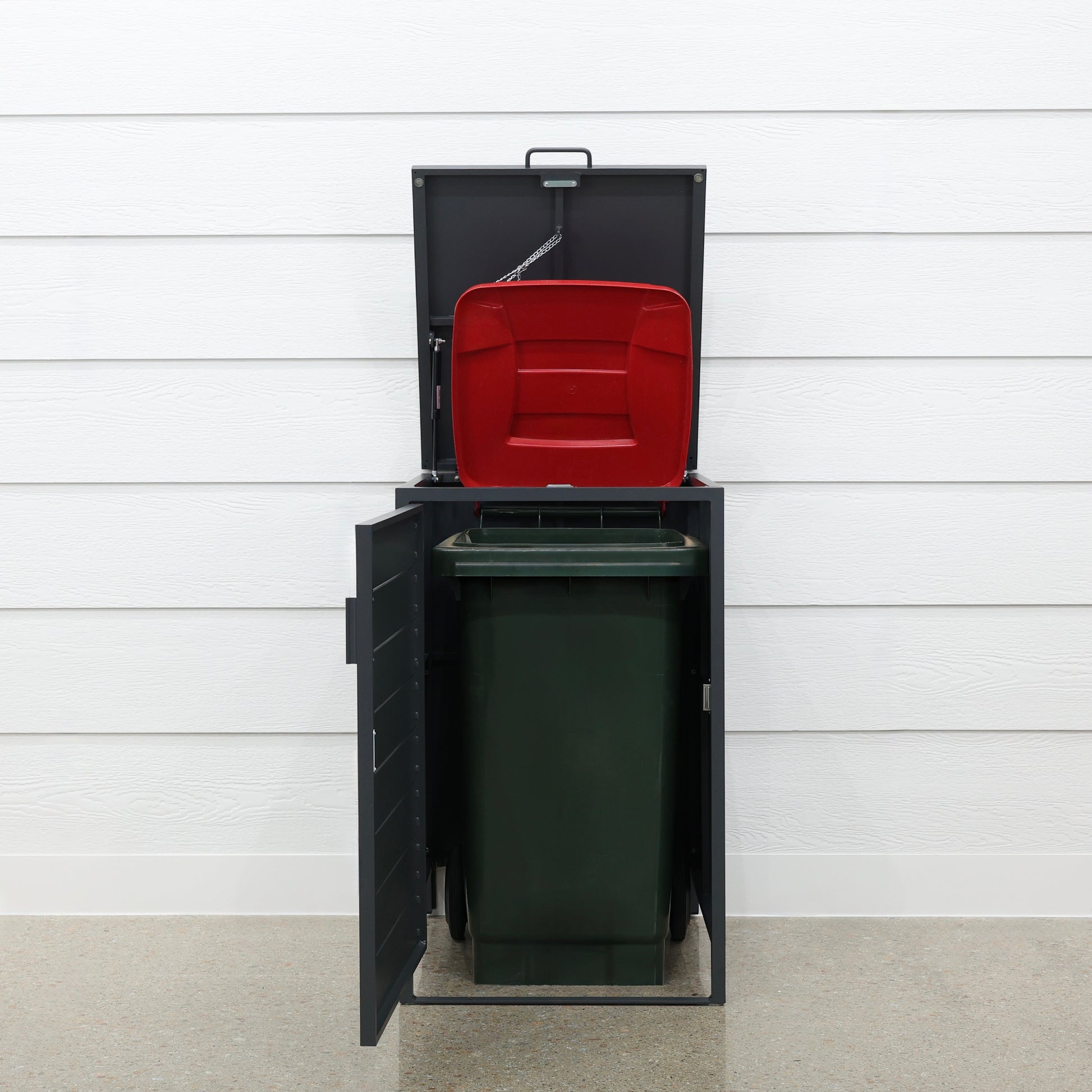 Urban Wheelie Bin Enclosure Cover - Low Charcoal