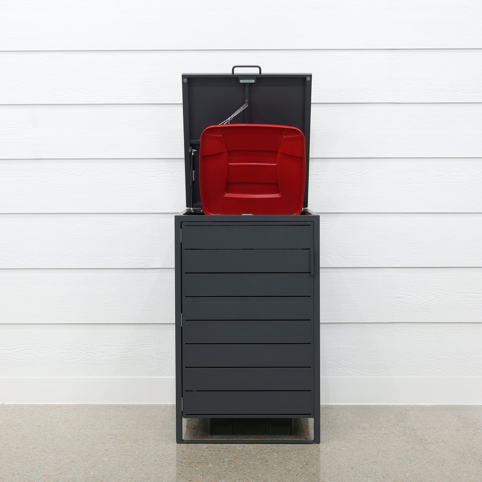 Urban Wheelie Bin Enclosure Cover - Low Charcoal