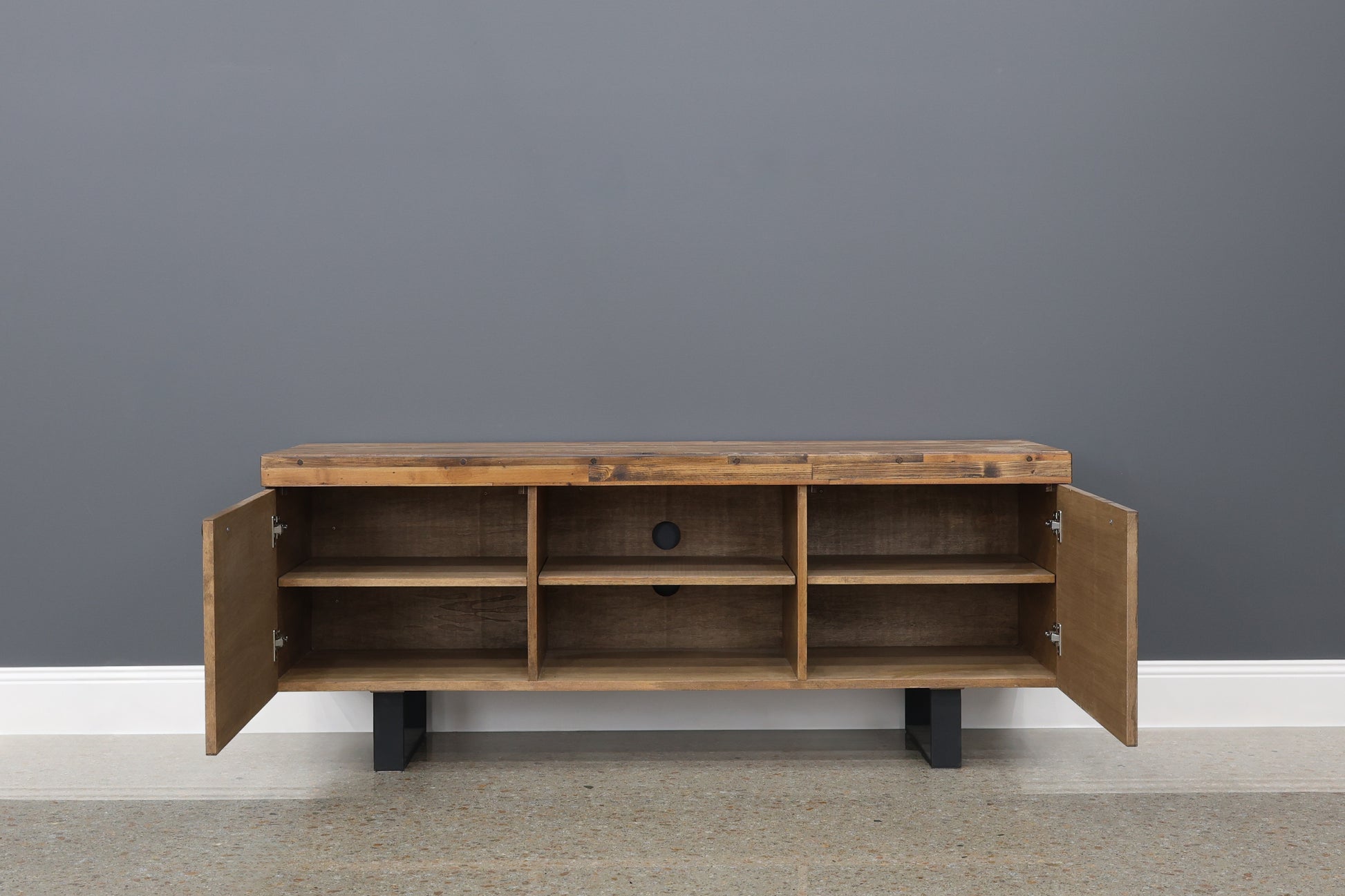 New Echuca Tv Unit w/ 2 Door & Round Handle - 160cm L