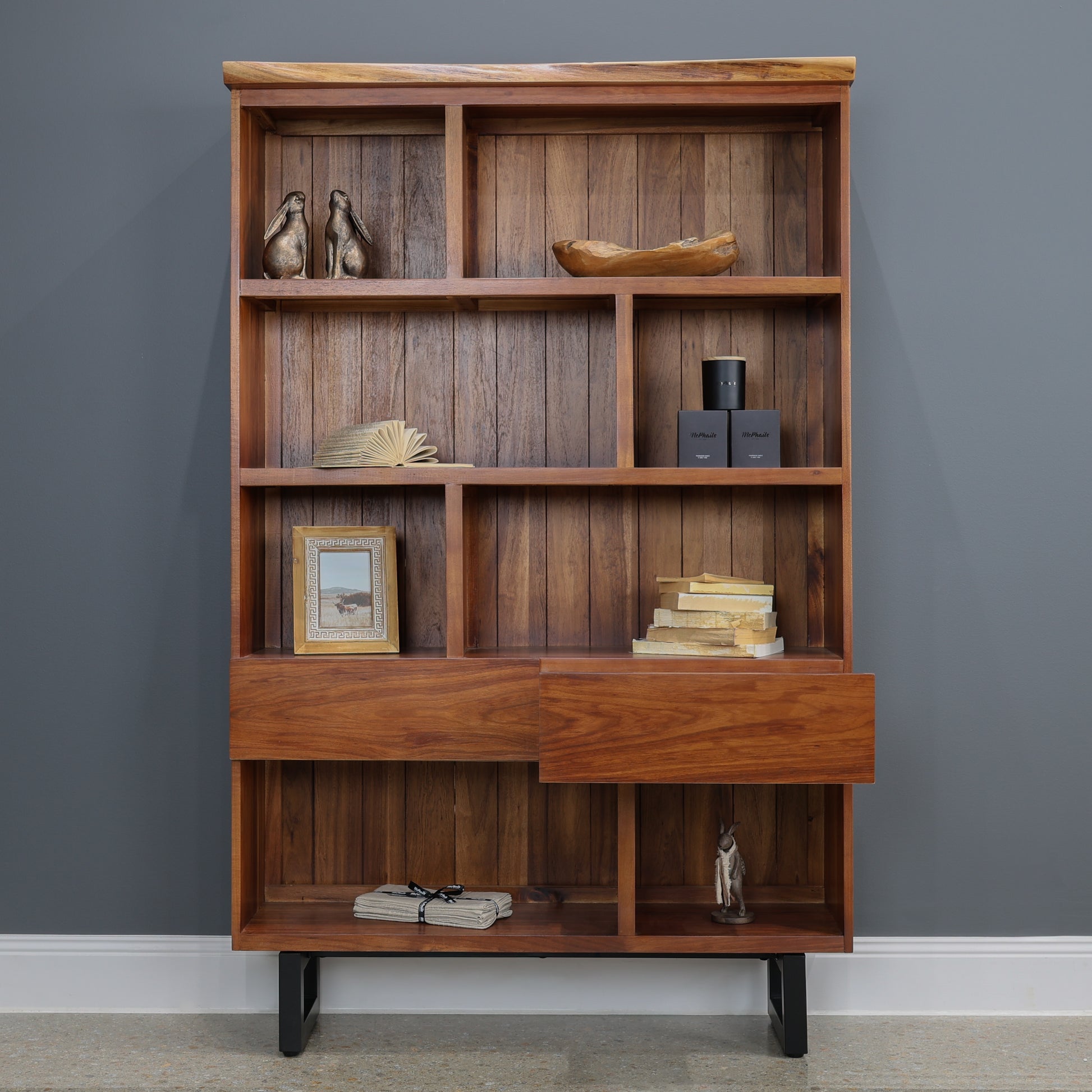 Dark Valley Bookcase w/ 2 Drawers