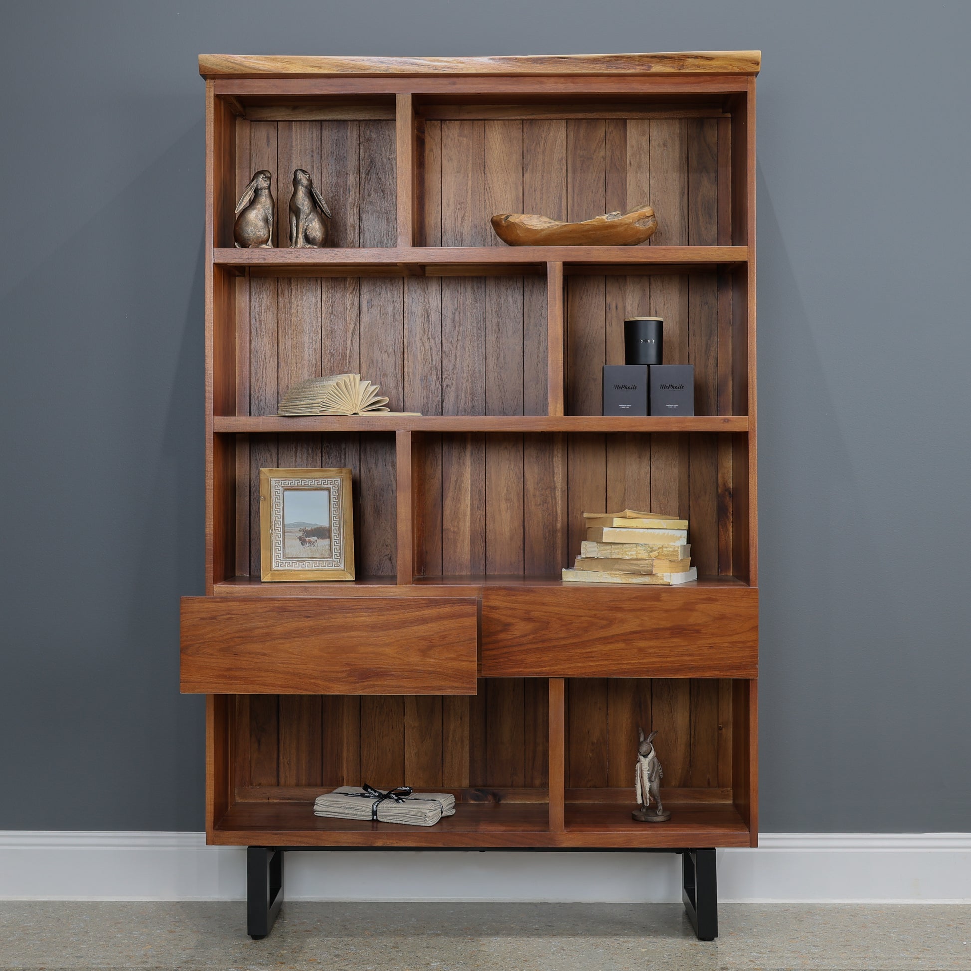 Dark Valley Bookcase w/ 2 Drawers