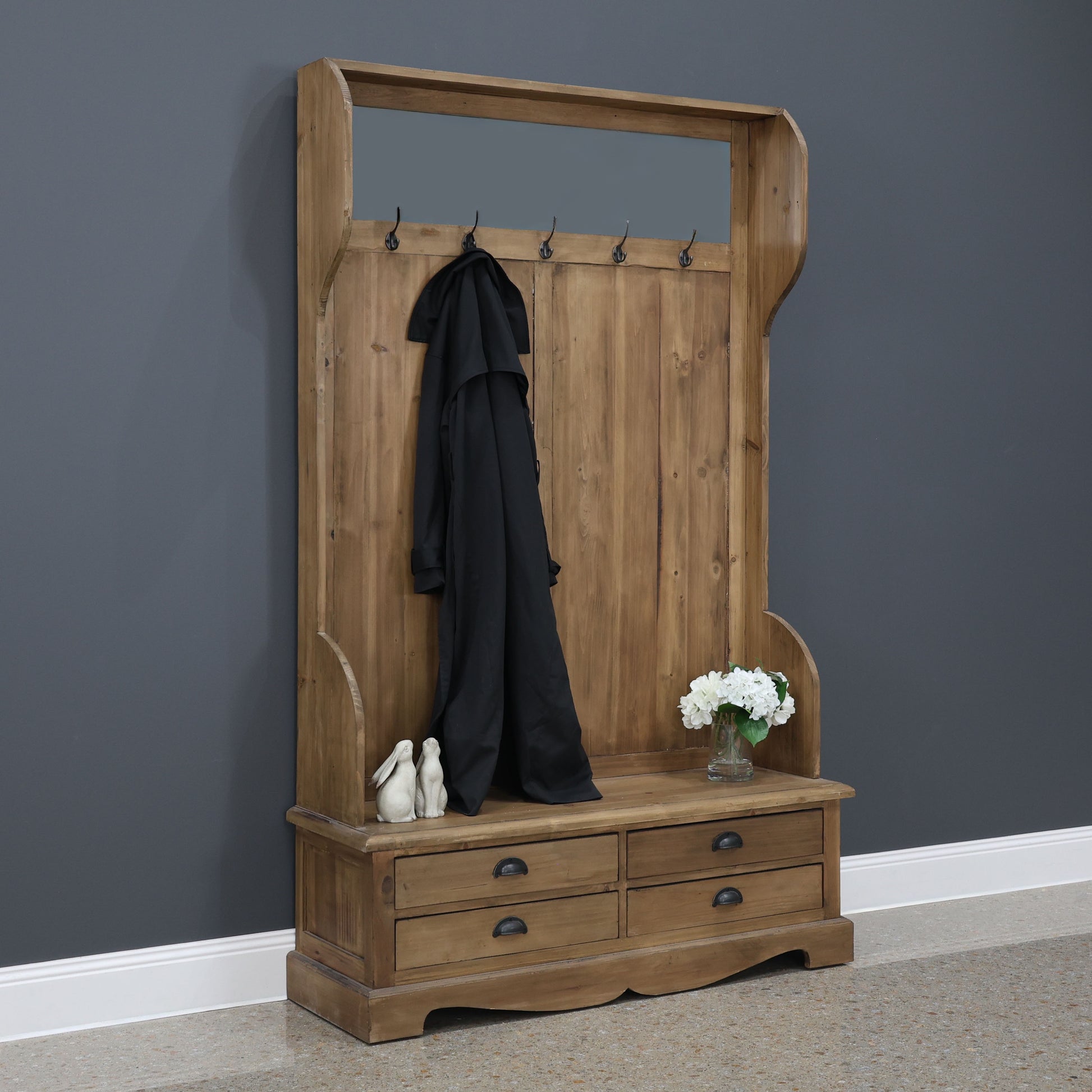 Henry Coat Rack w/ 4 Drawers