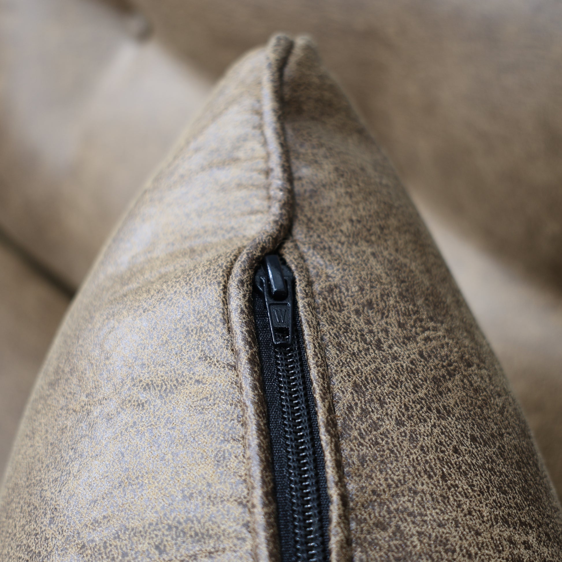 Victoria Sofa Chaise - Tan Leather Air