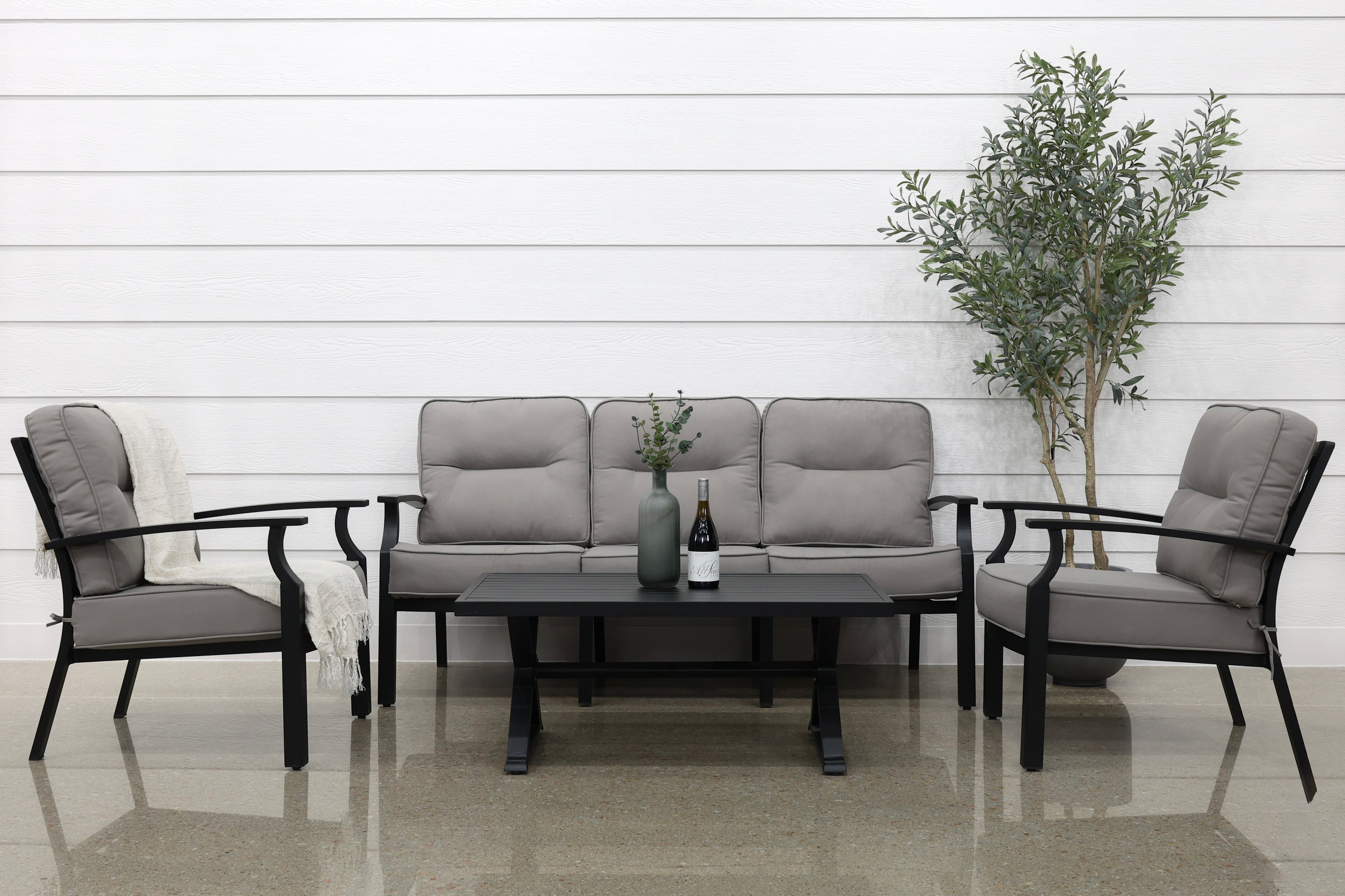 Bellarine 3 Seater, 2x Club Chairs & Coffee Table Lounge Set