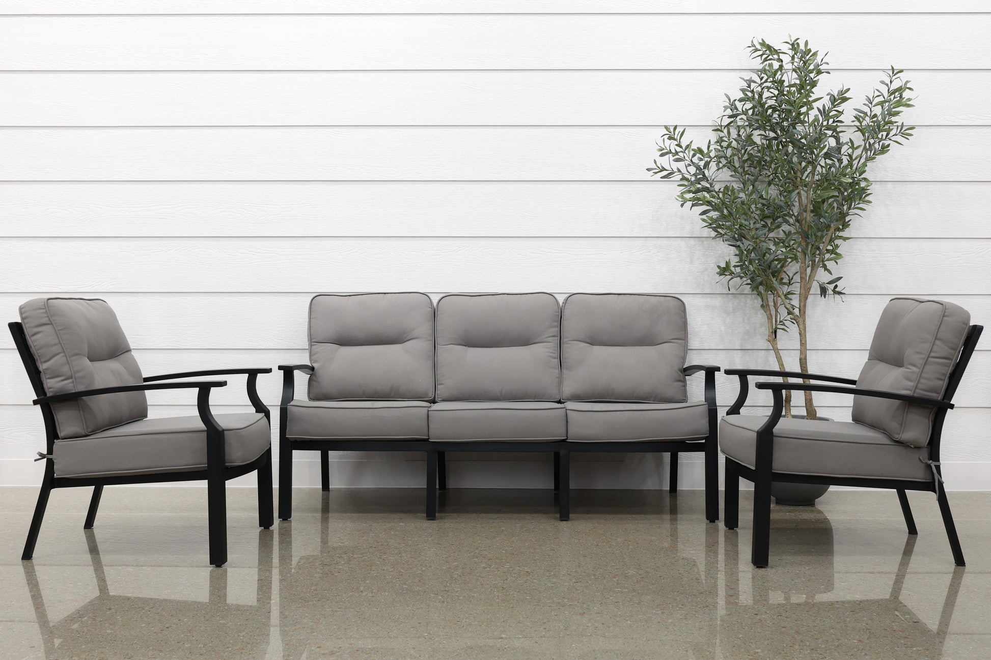 Bellarine 3 Seater, 2x Club Chairs & Coffee Table Lounge Set