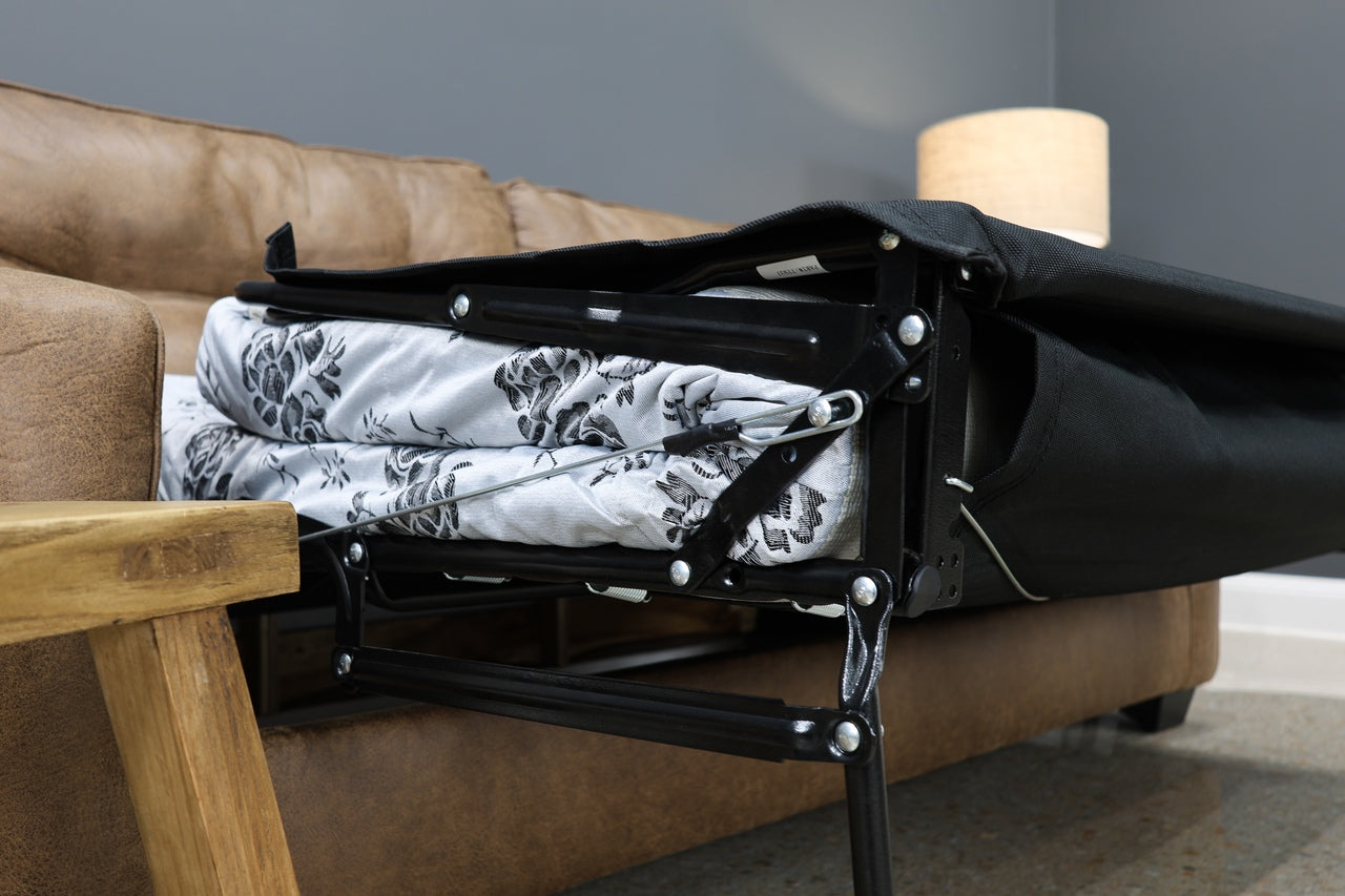 Victoria Queen Sofa Sleeper - Tan Leather Air