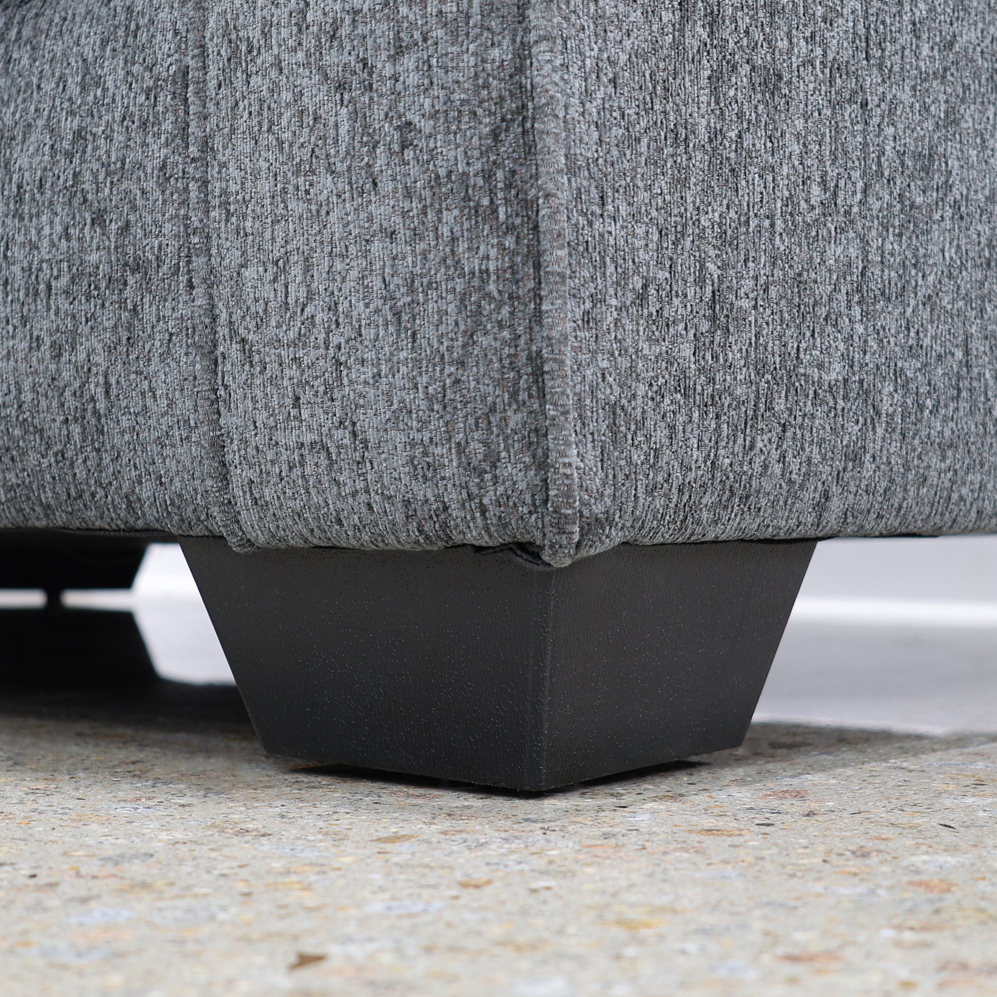 Victoria Ottoman - Dark Grey