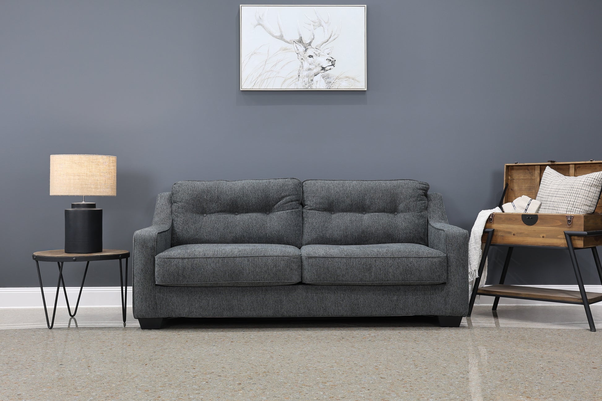 Victoria Queen Sofa Sleeper - Dark Grey