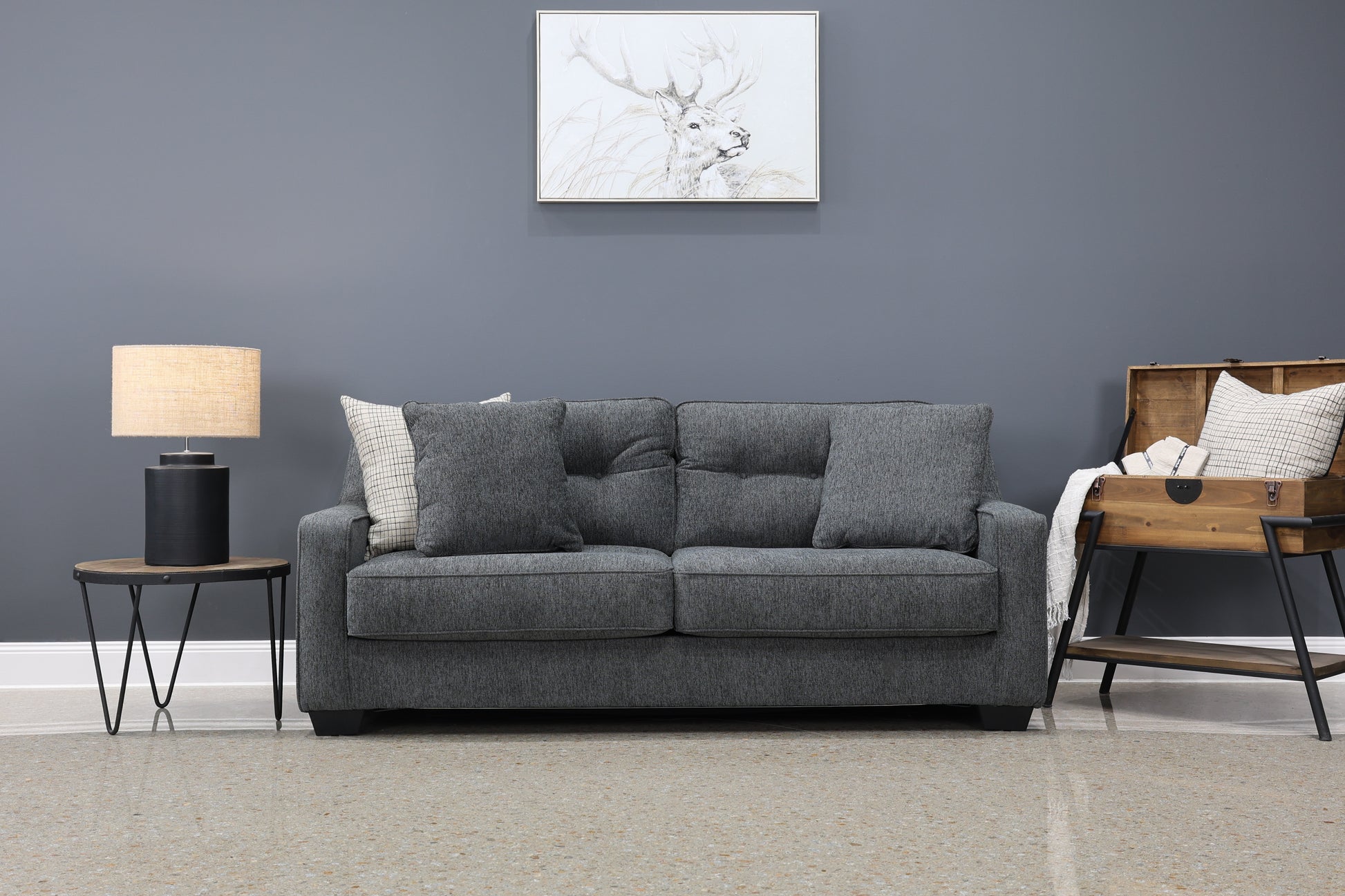 Victoria Sofa - Dark Grey