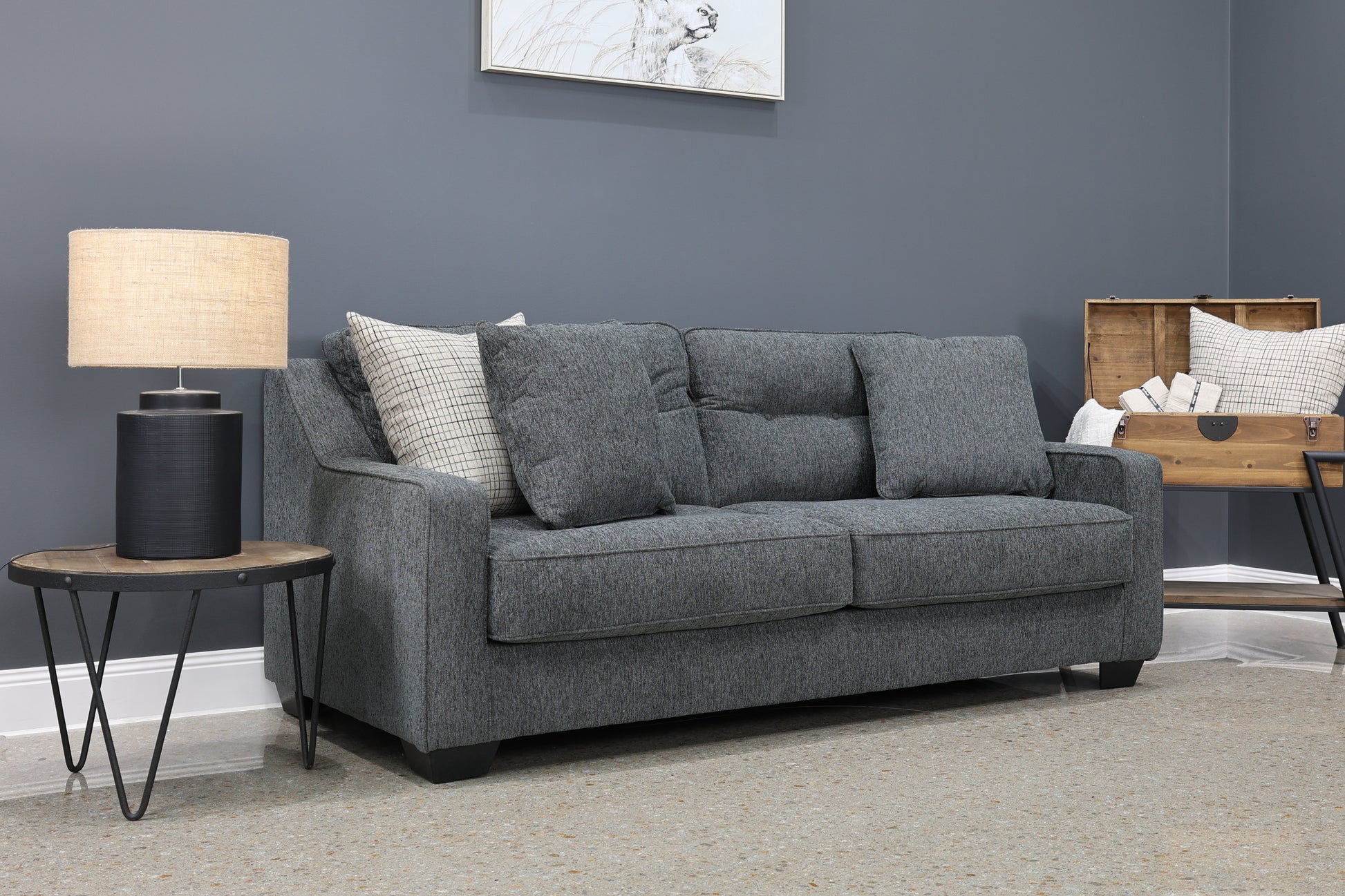 Victoria Sofa - Dark Grey
