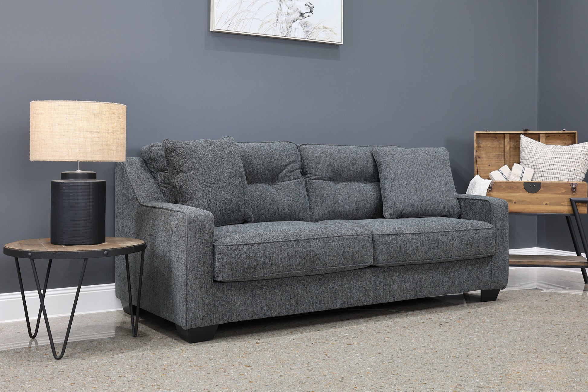 Victoria Sofa - Dark Grey