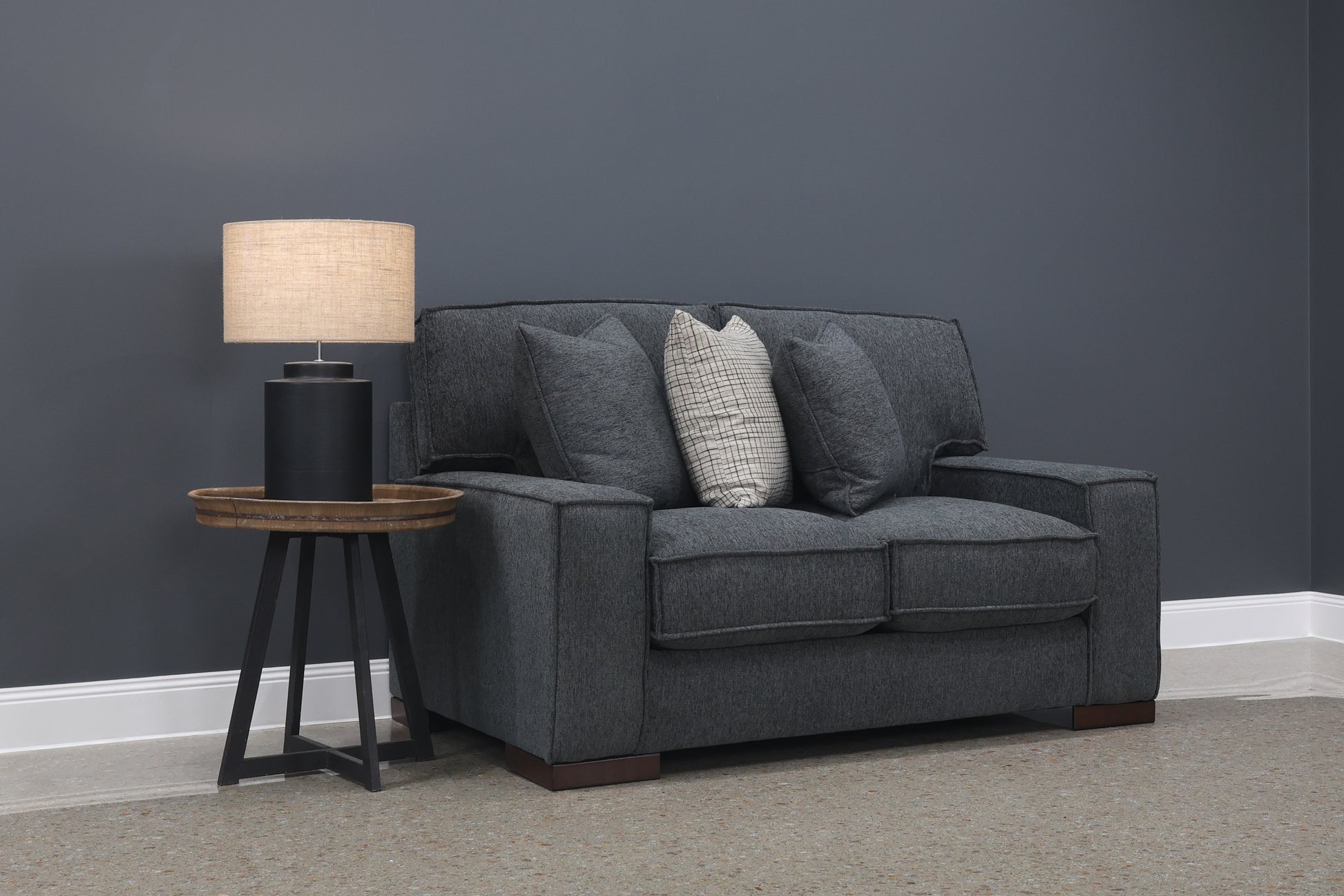 Gembrook Loveseat - Dark Grey