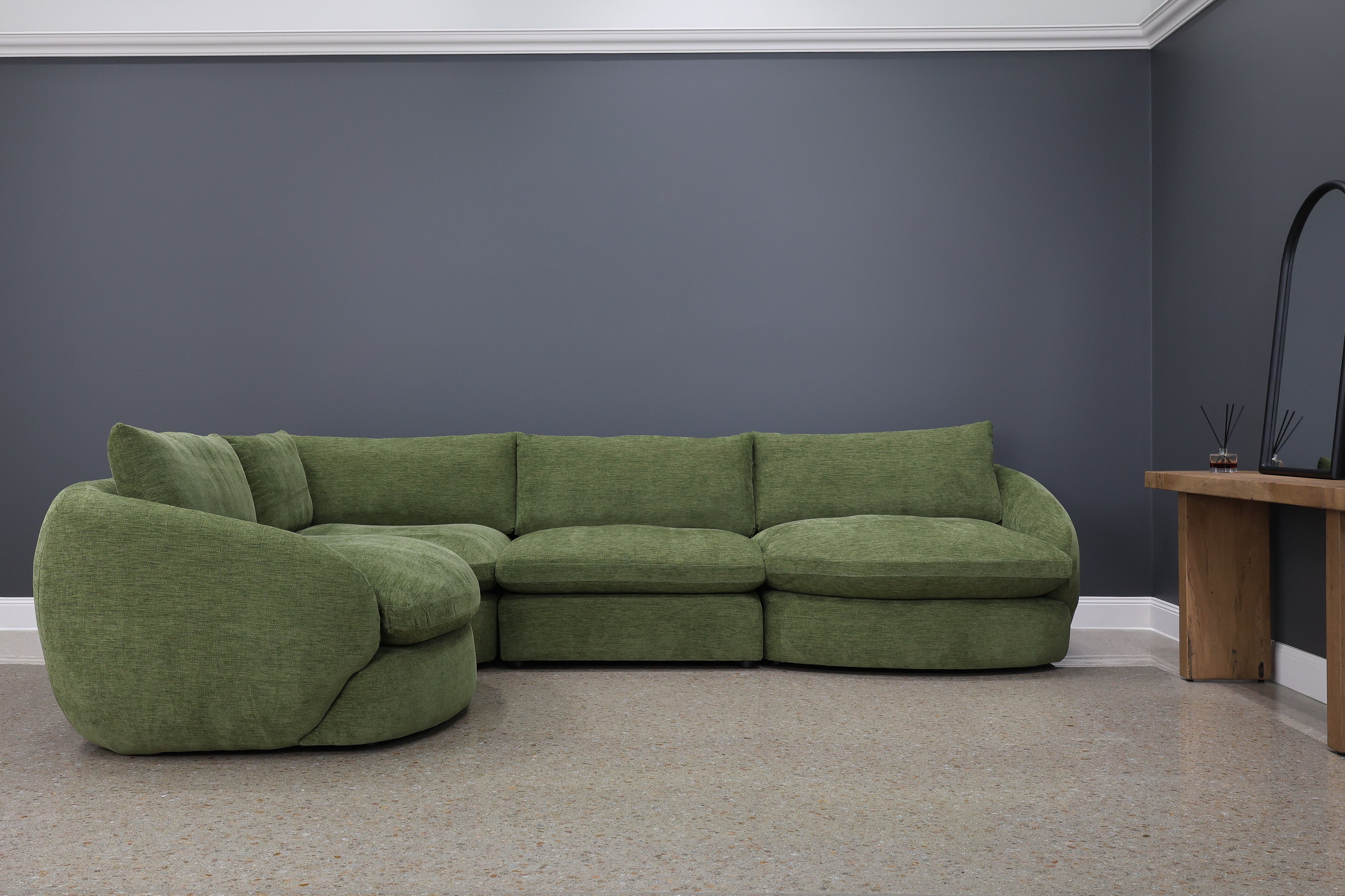 Richmond 4 Piece Corner Lounge - Fern