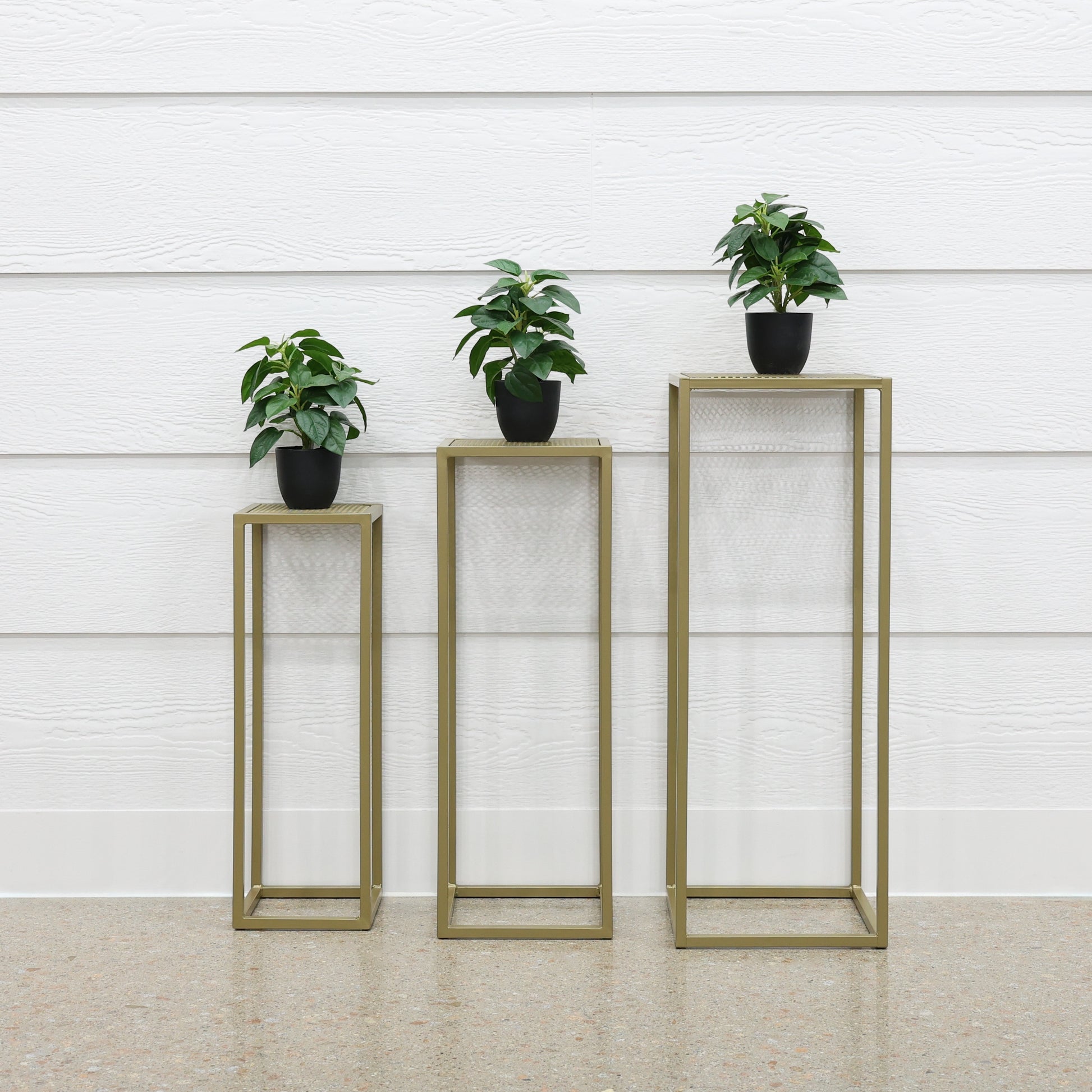 3 Piece Flower Stand - Golden