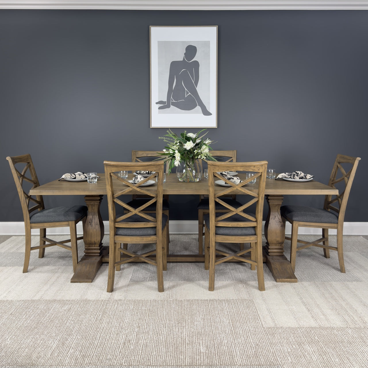 Macedon Dining Table Pedestal Leg