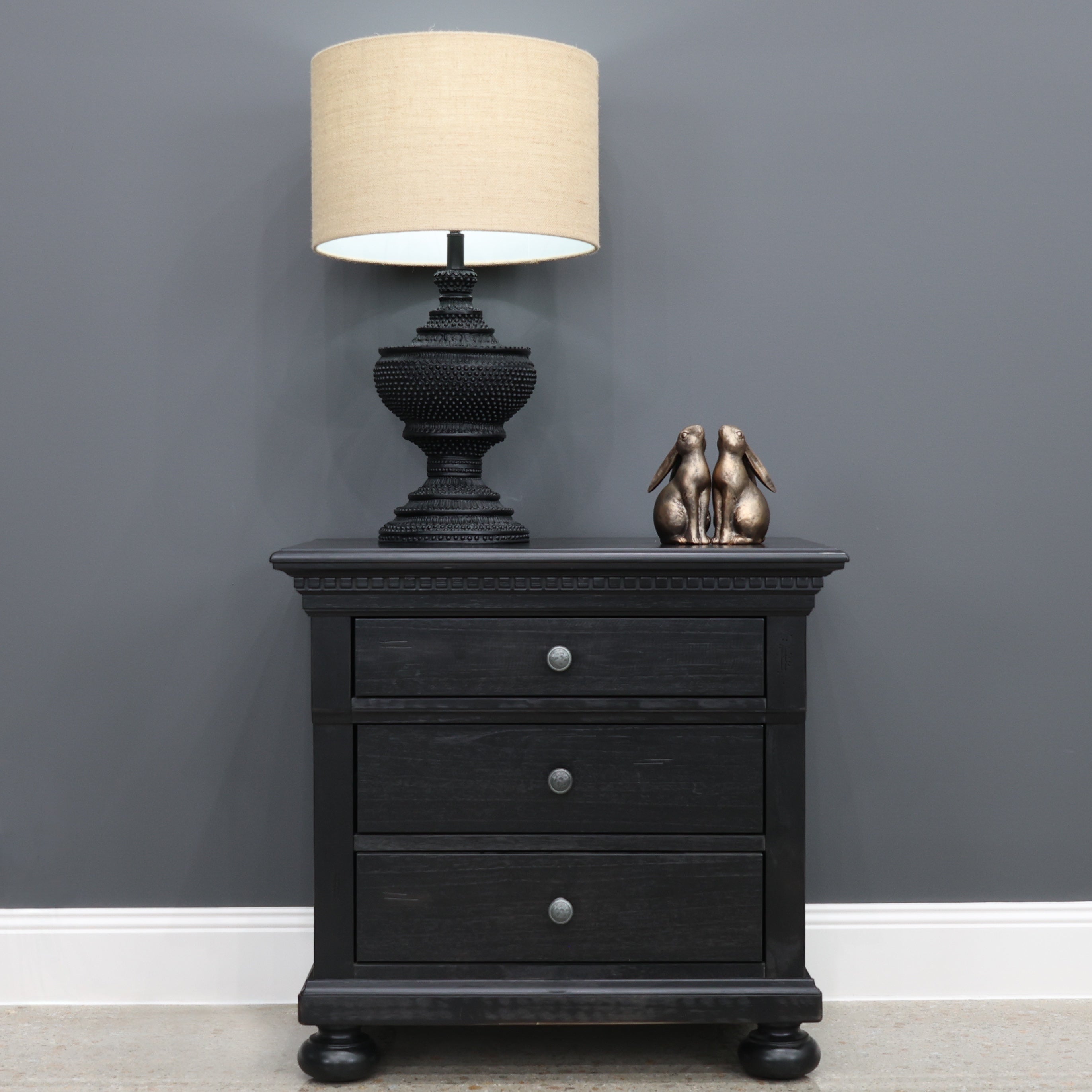 Adelaide Bedside - Black
