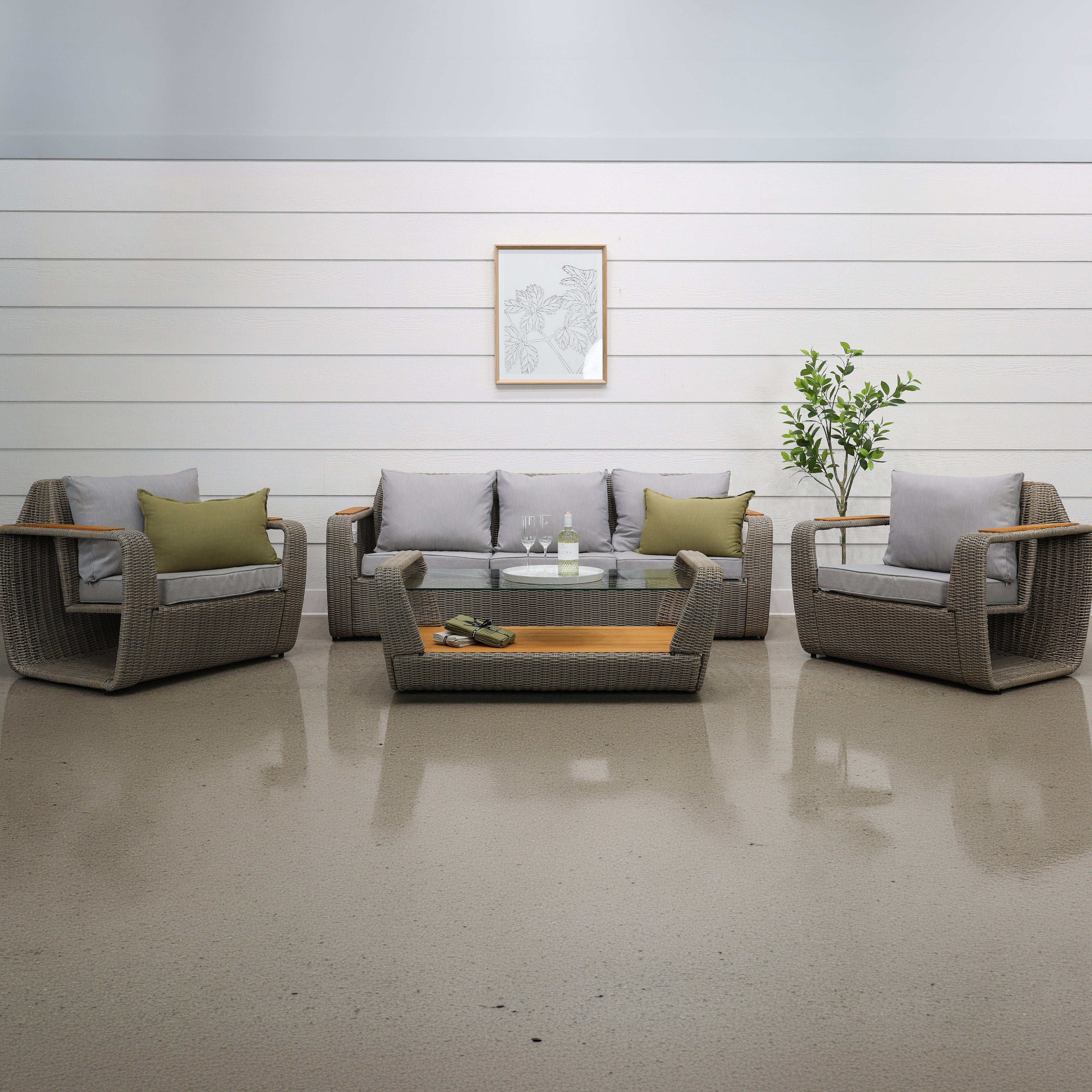 Rose Bay 4 Piece Lounge Set