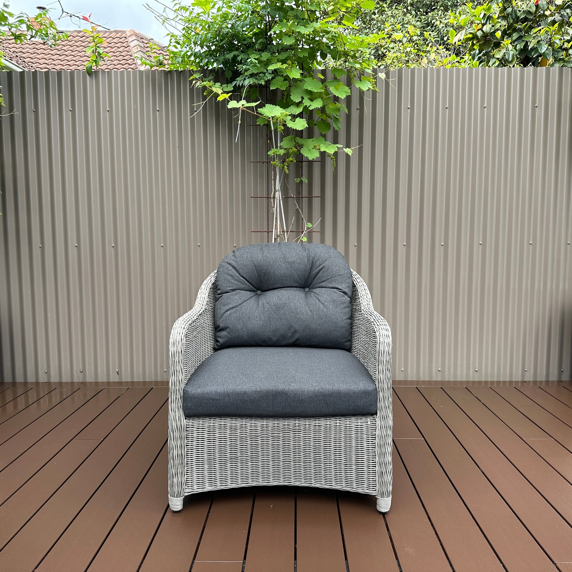 Mulwala Armchair - Brushed Grey