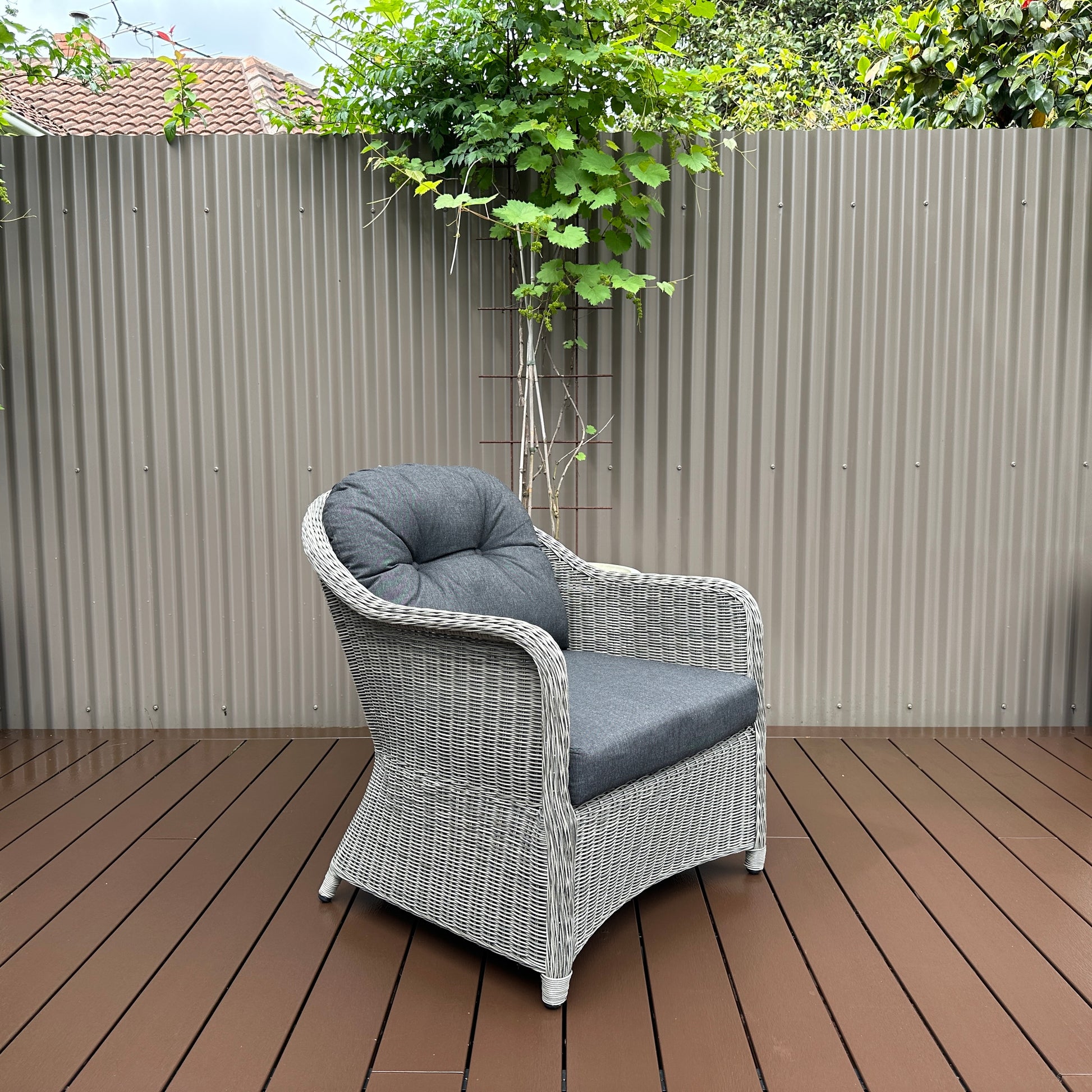 Mulwala Armchair - Brushed Grey