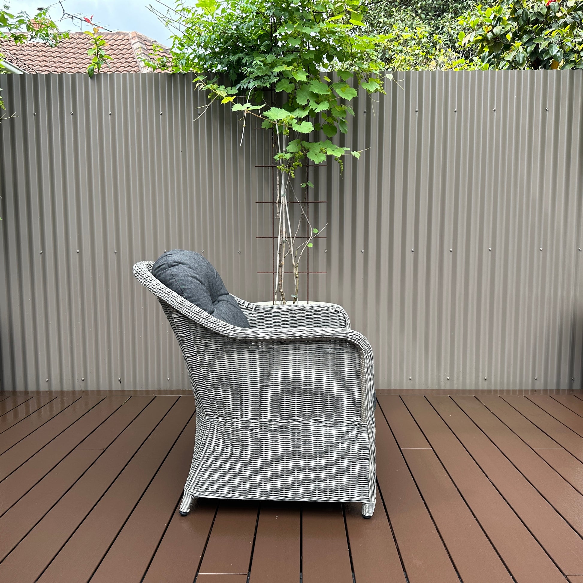 Mulwala Armchair - Brushed Grey