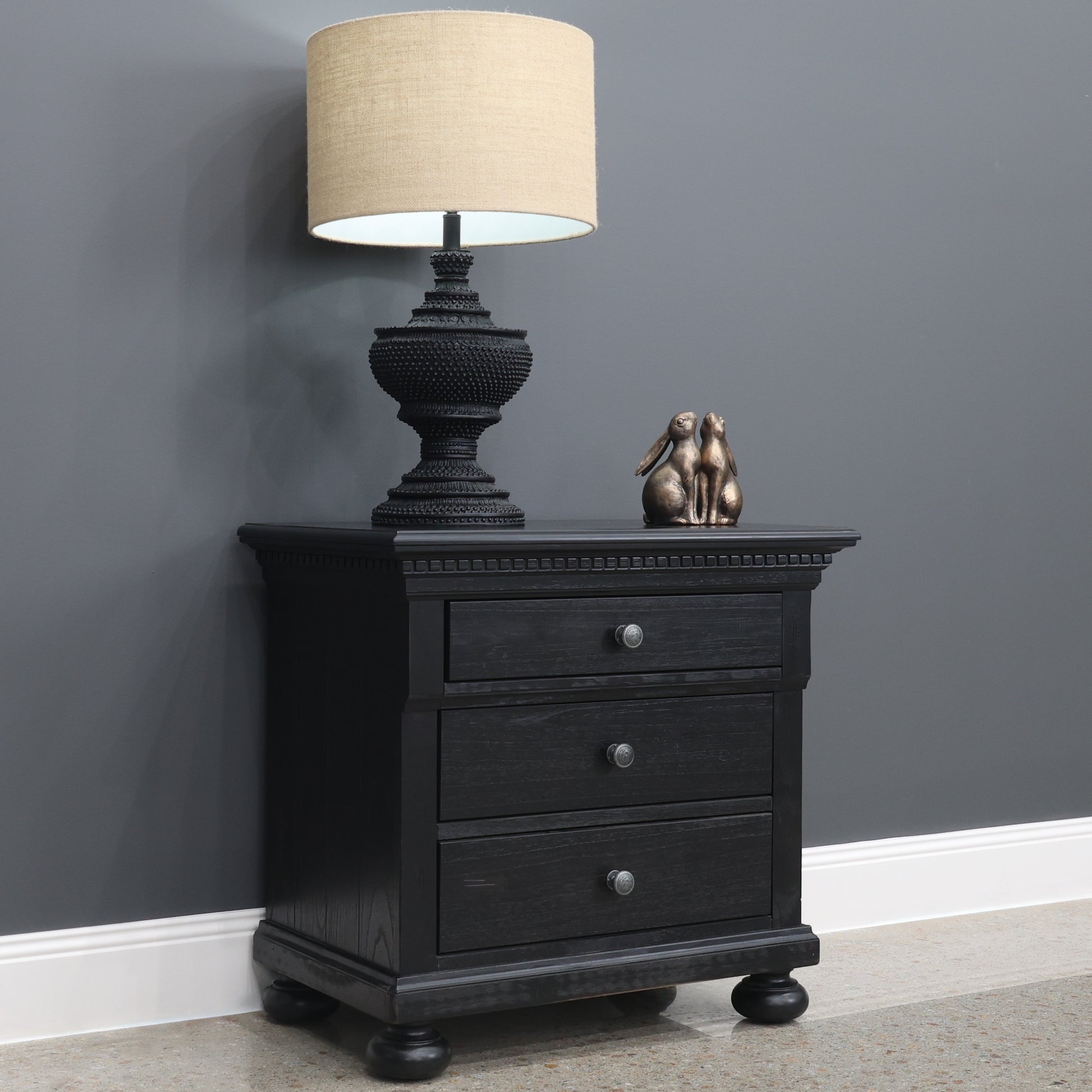 Adelaide Bedside - Black