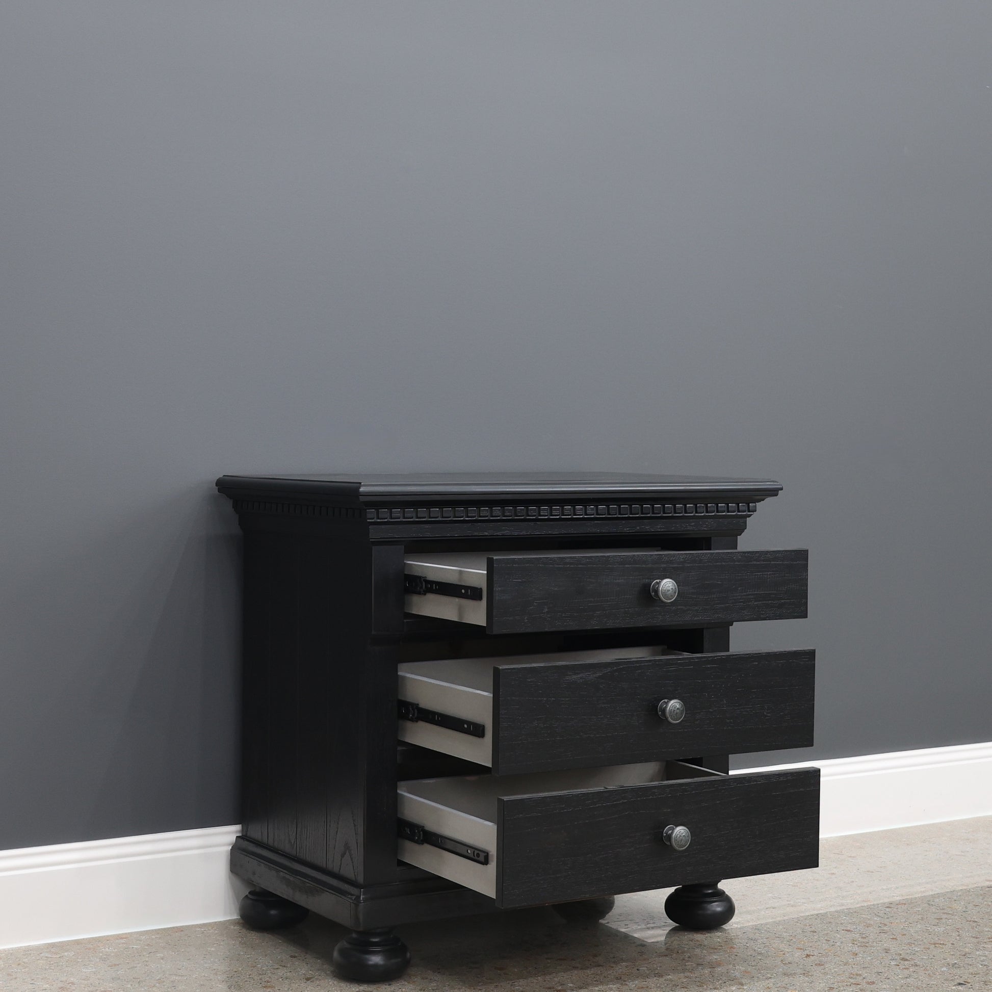 Adelaide Bedside - Black