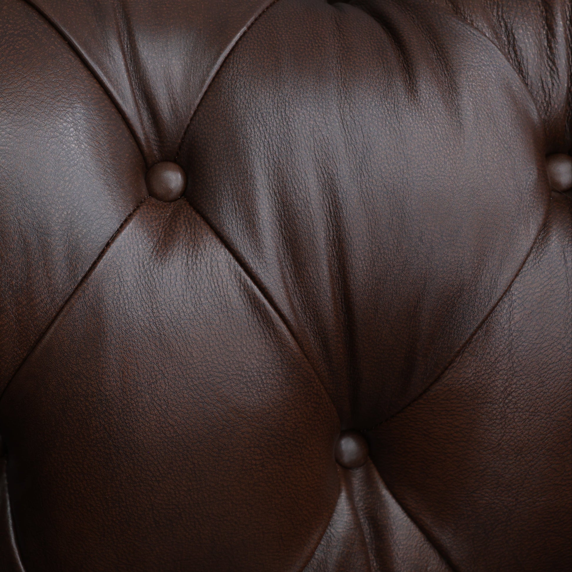 Chesterfield Armchair - Antique Brown Leather