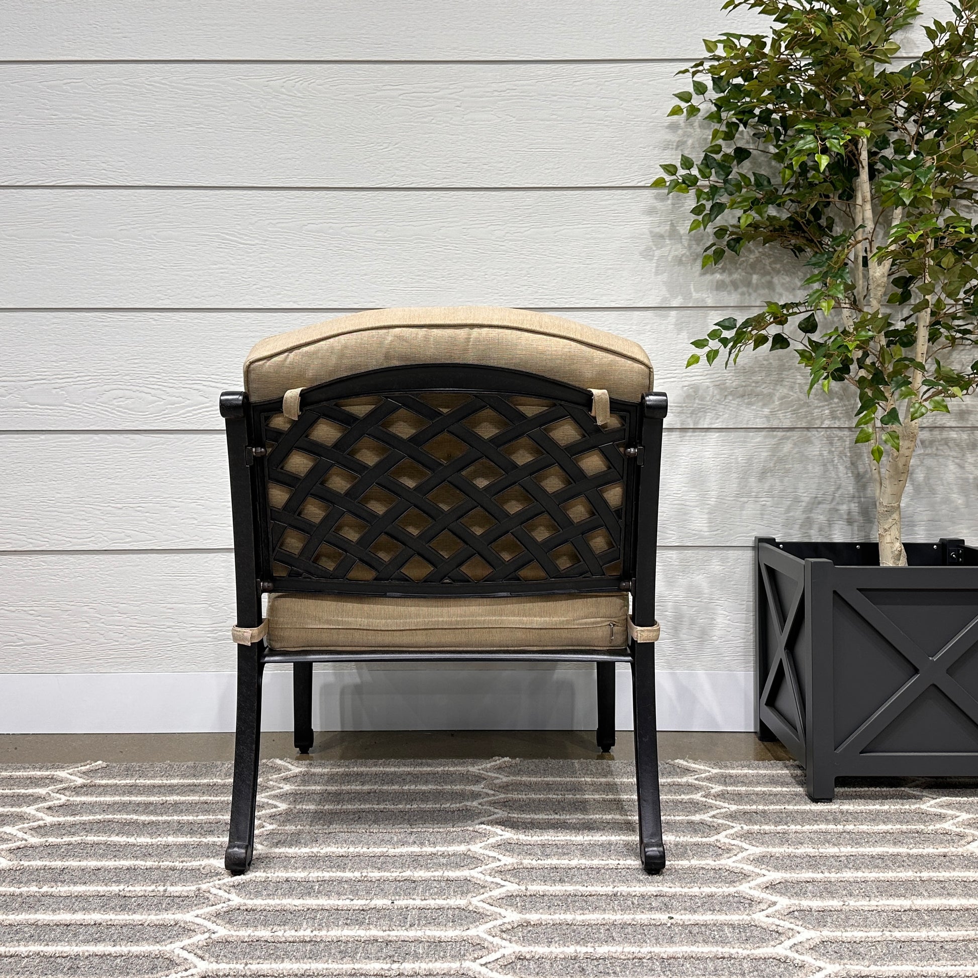 Portarlington Lounge Chair With Cushions - Bronze