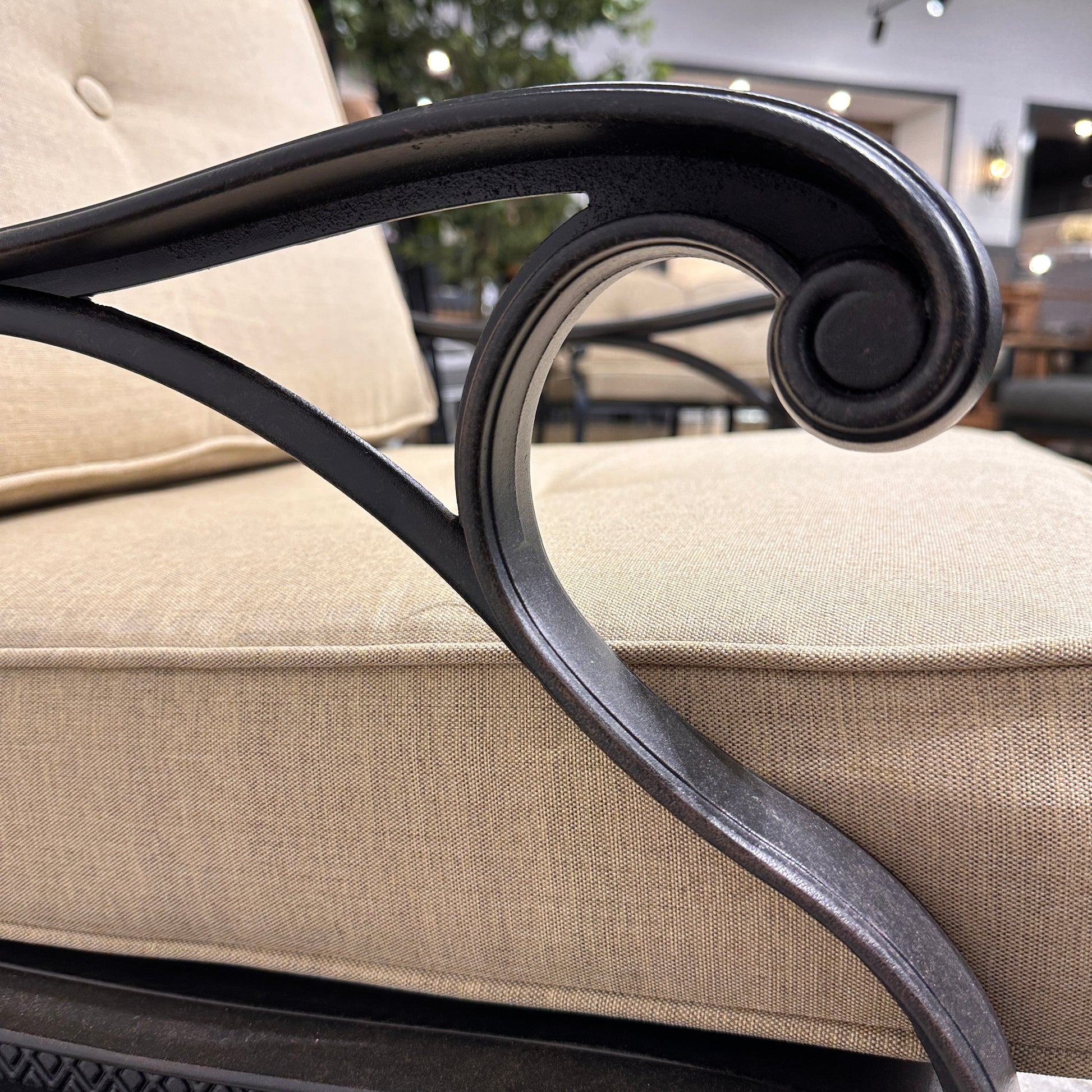 Portarlington Lounge Chair With Cushions - Bronze