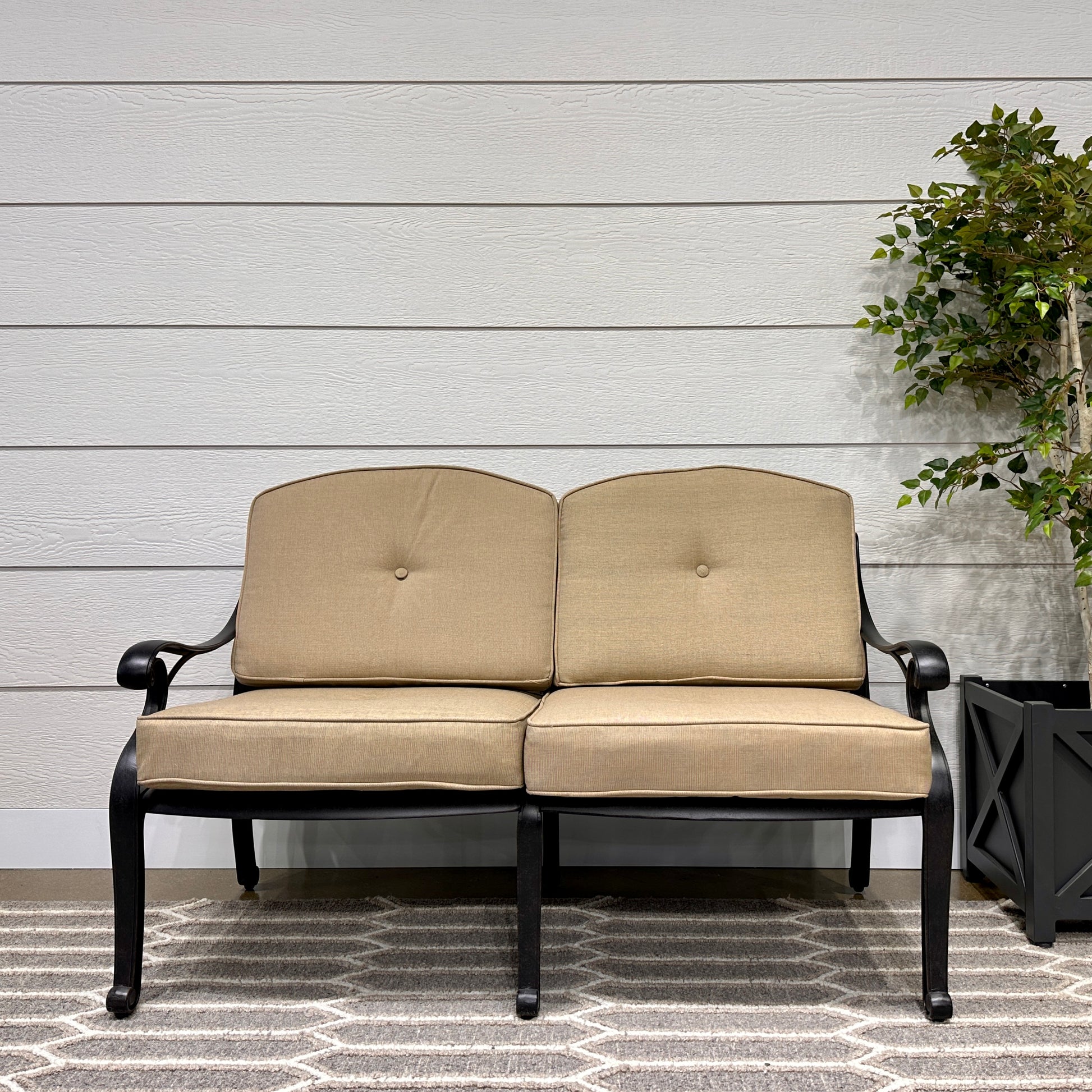 Portarlington 2 Seater With Cushions - Bronze