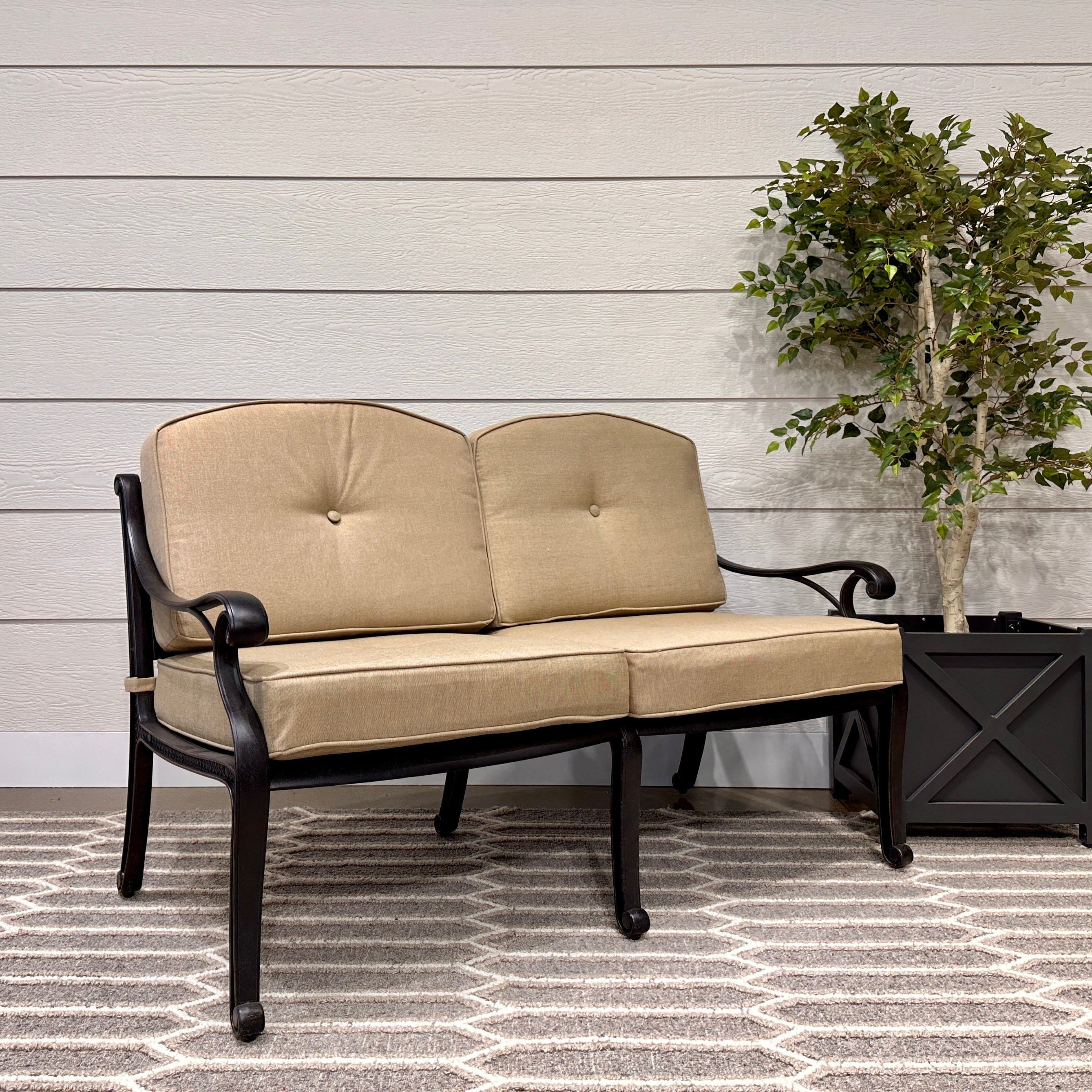 Portarlington 2 Seater With Cushions - Bronze