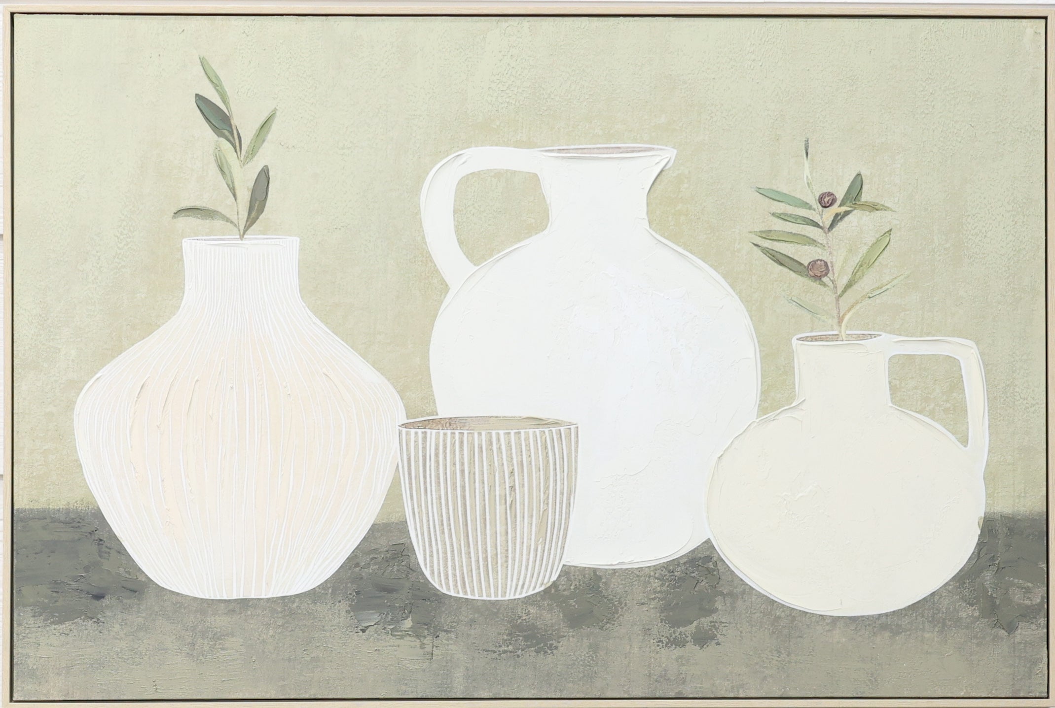 Vases with Olives Canvas