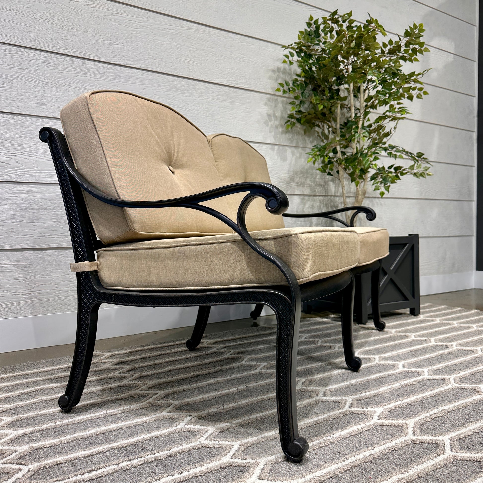 Portarlington 2 Seater With Cushions - Bronze