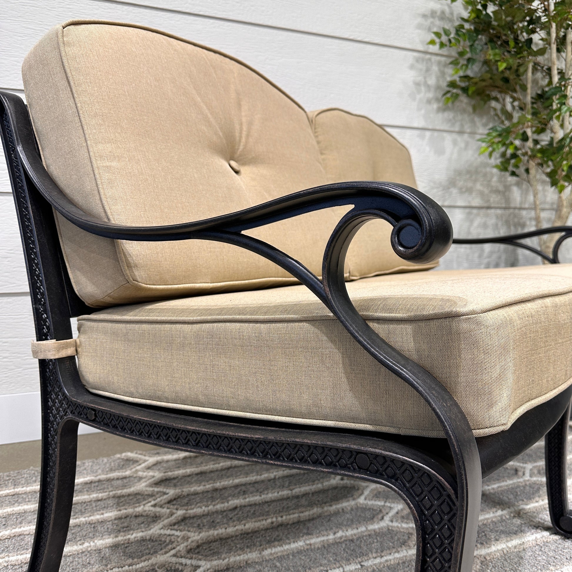 Portarlington 2 Seater With Cushions - Bronze