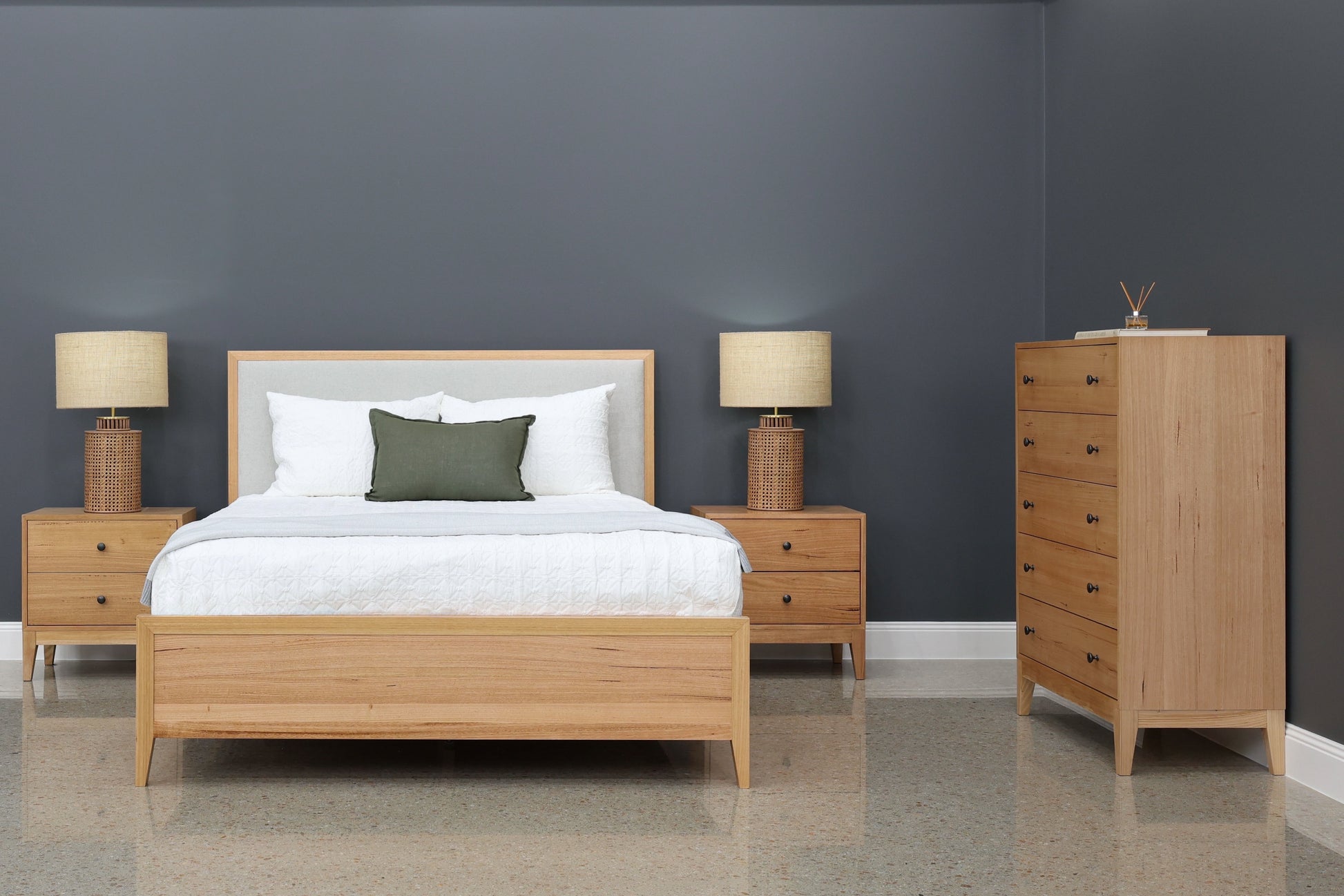 Colmar Bed - Fabric Backrest