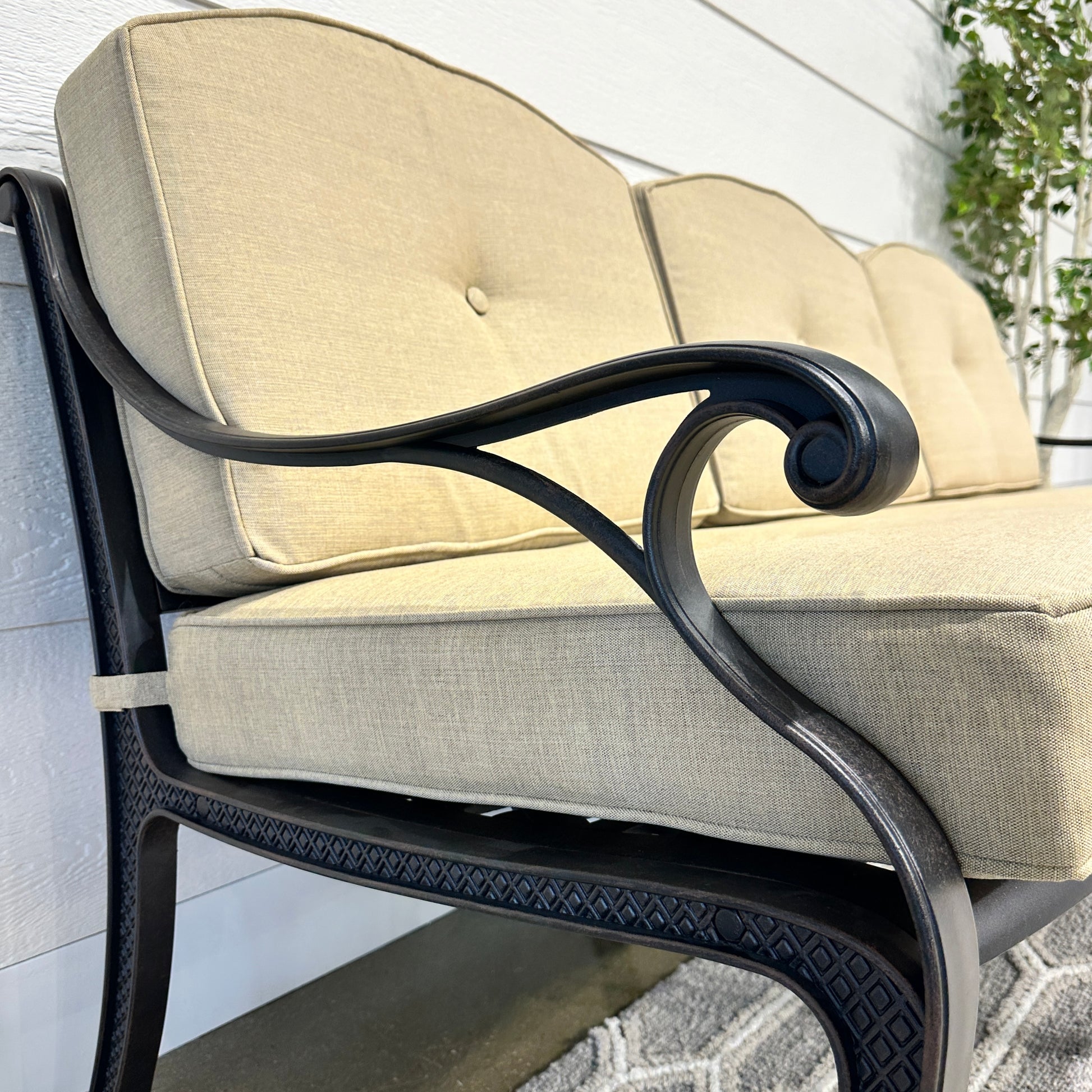 Portarlington 3 Seater With Cushions - Bronze