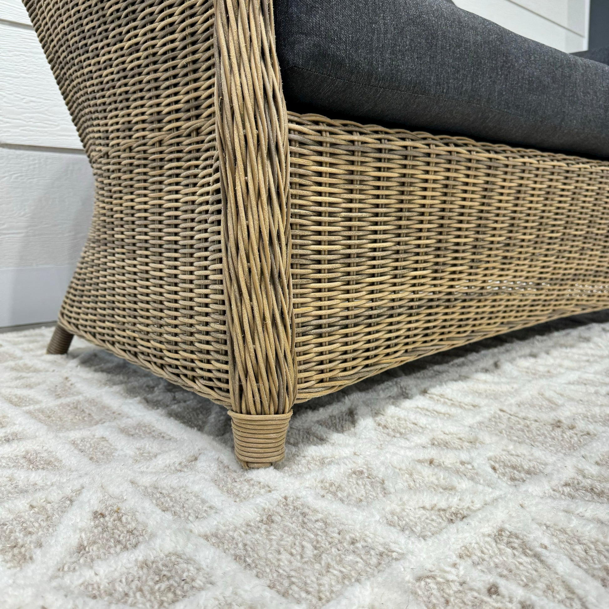 Mulwala 3 Seater Sofa - Brushed Wheat / Denim Grey