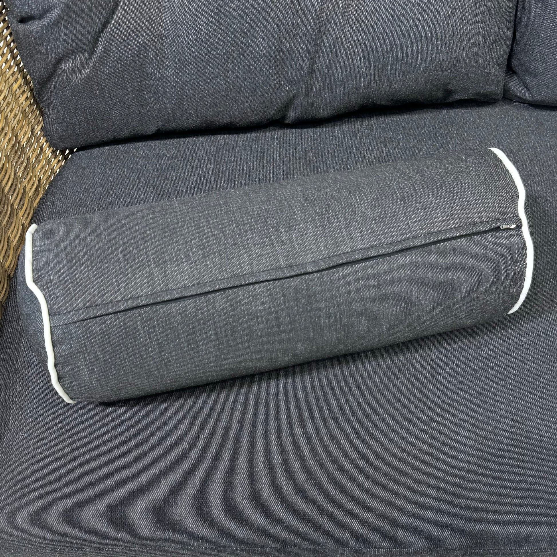 Mulwala 3 Seater Sofa - Brushed Wheat / Denim Grey