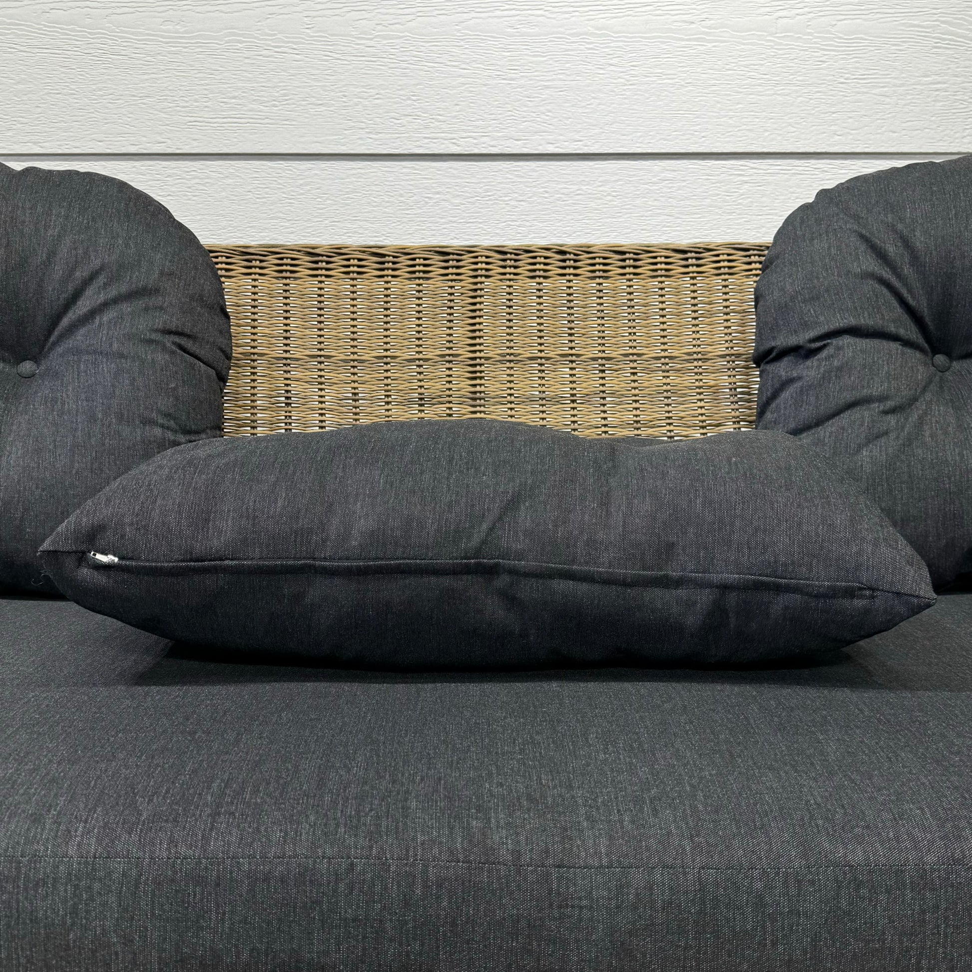 Mulwala 3 Seater Sofa - Brushed Wheat / Denim Grey