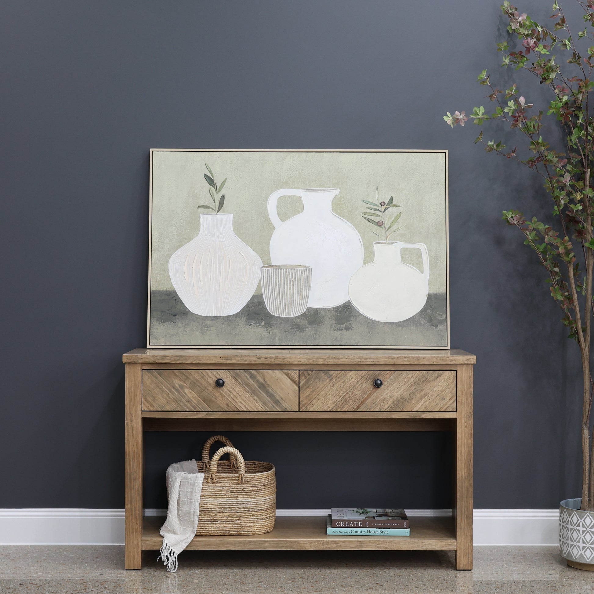 Vases with Olives Canvas