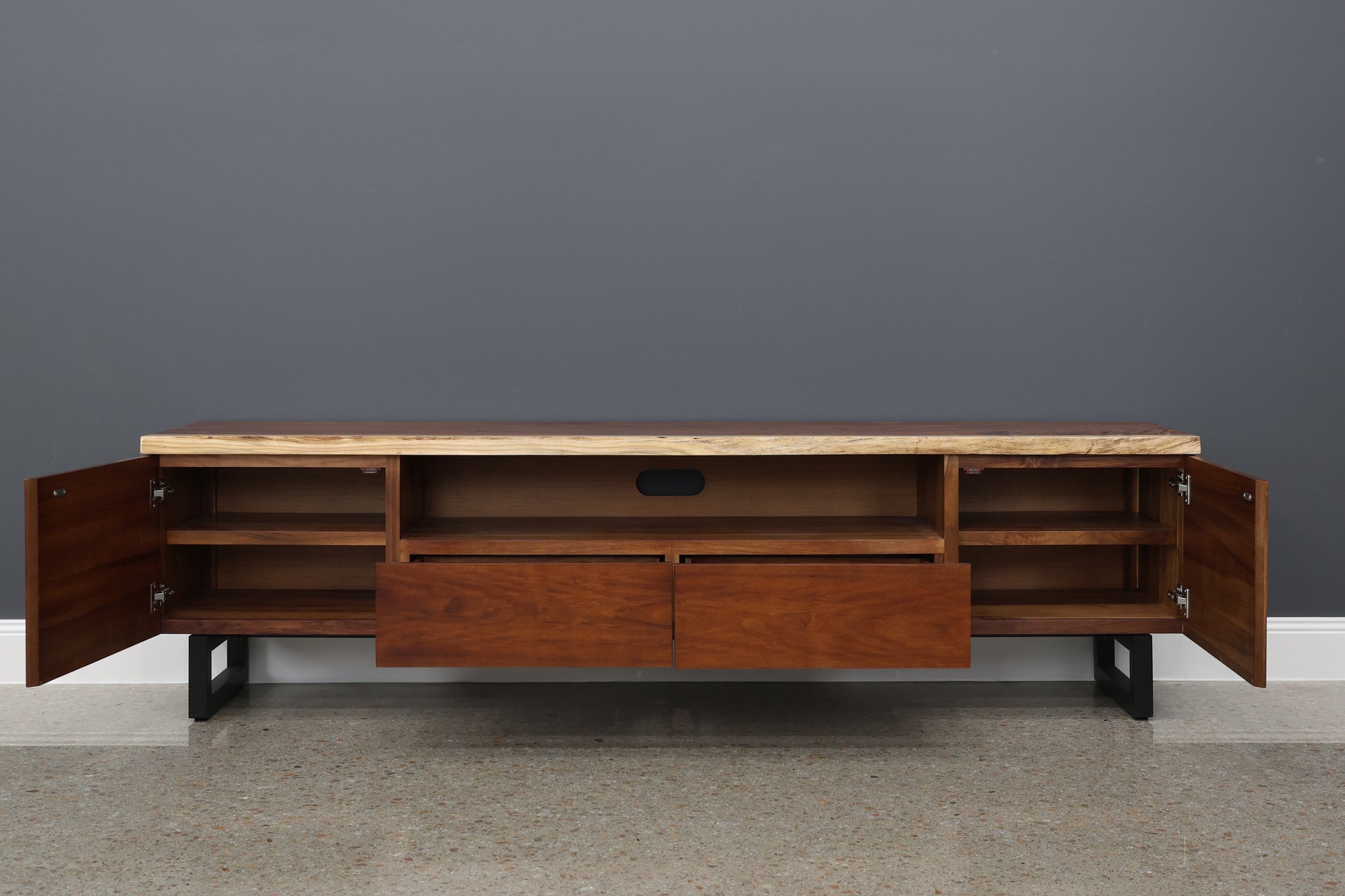 Dark Valley TV Unit - Large 220cm L