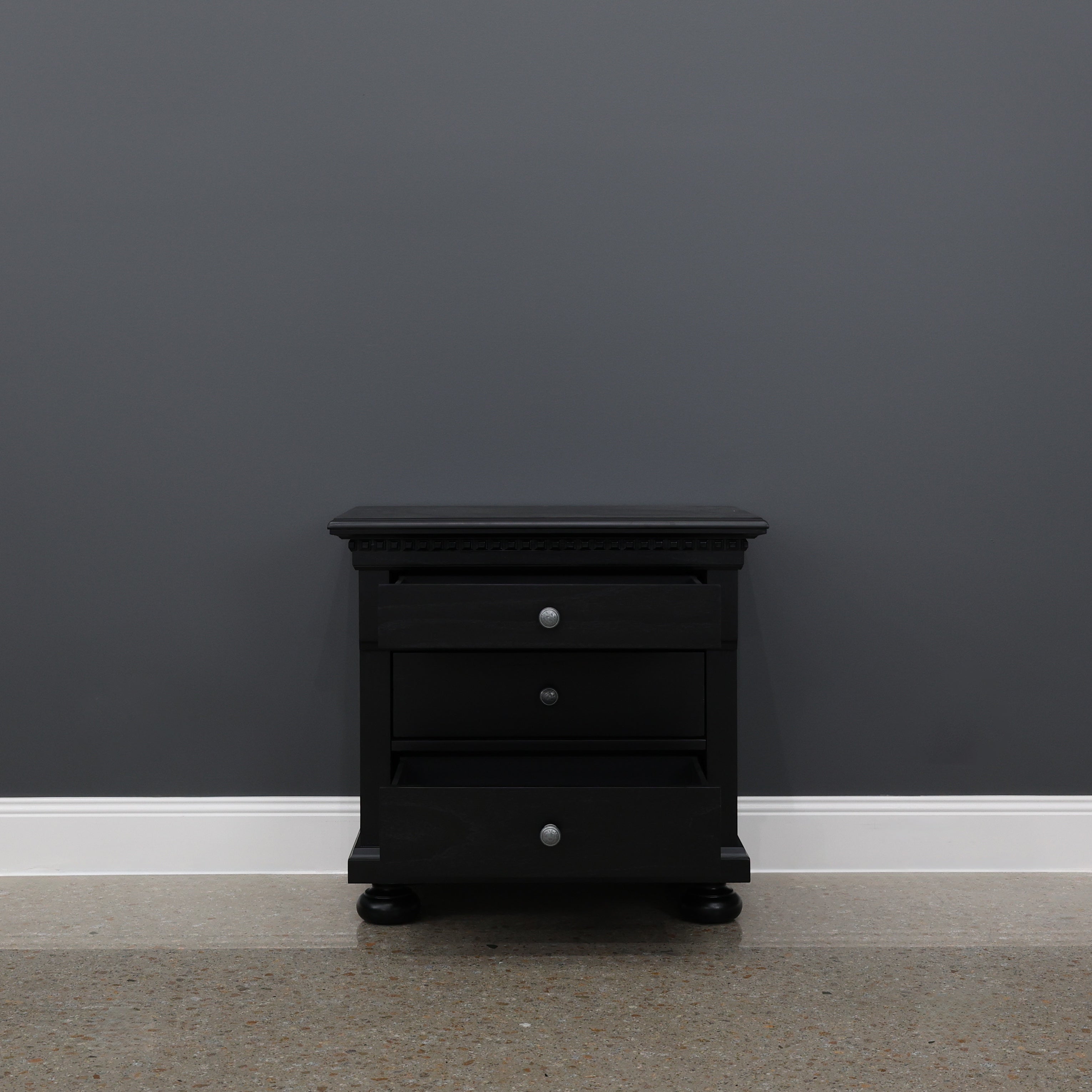 Adelaide Bedside Table - Urban Black