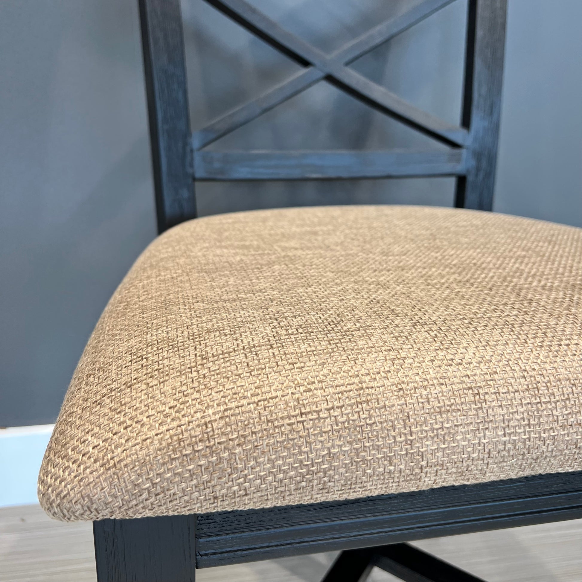 Provedore Dining Chair - Black w/ Bali Fabric