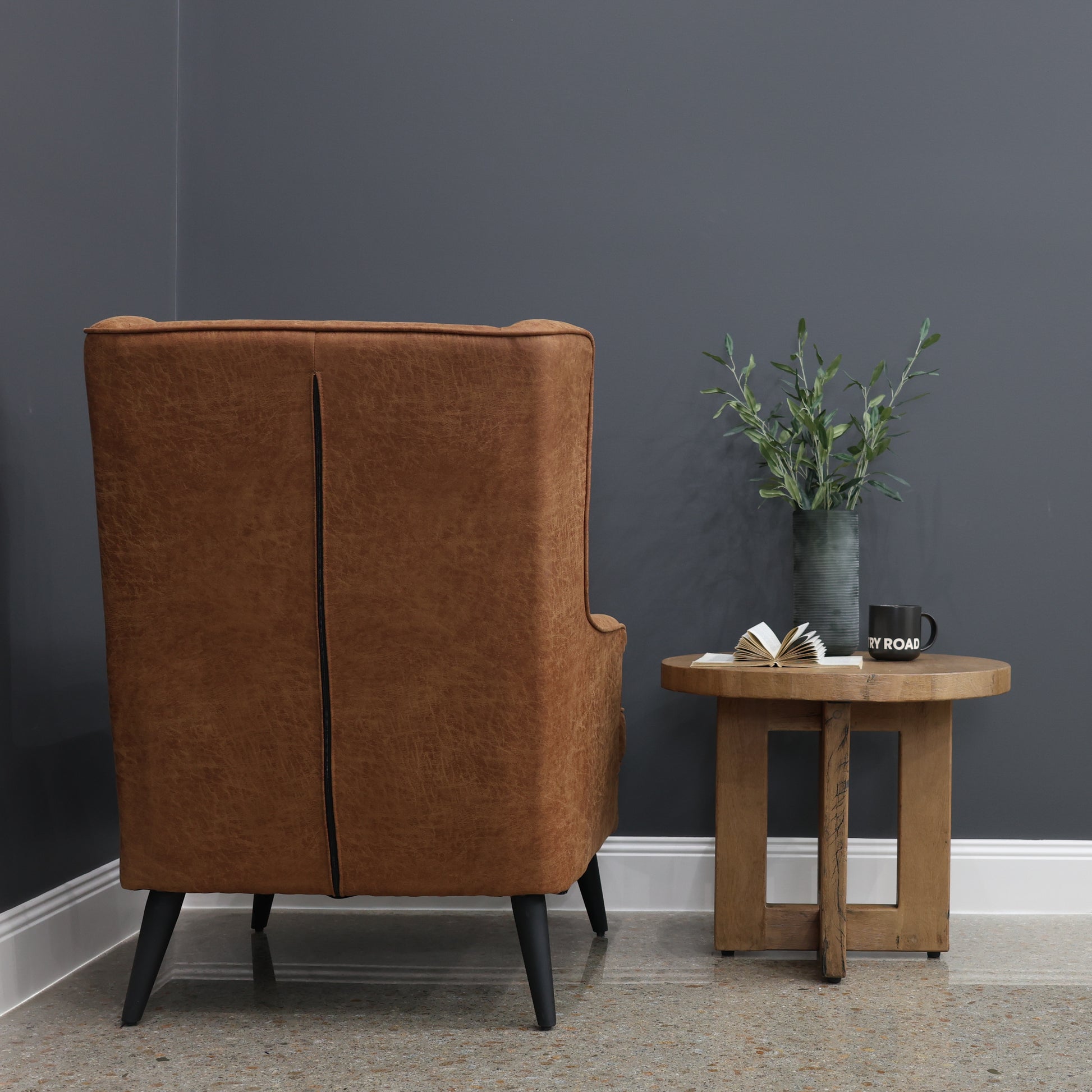 Balwyn Accent Wing Chair - Buff