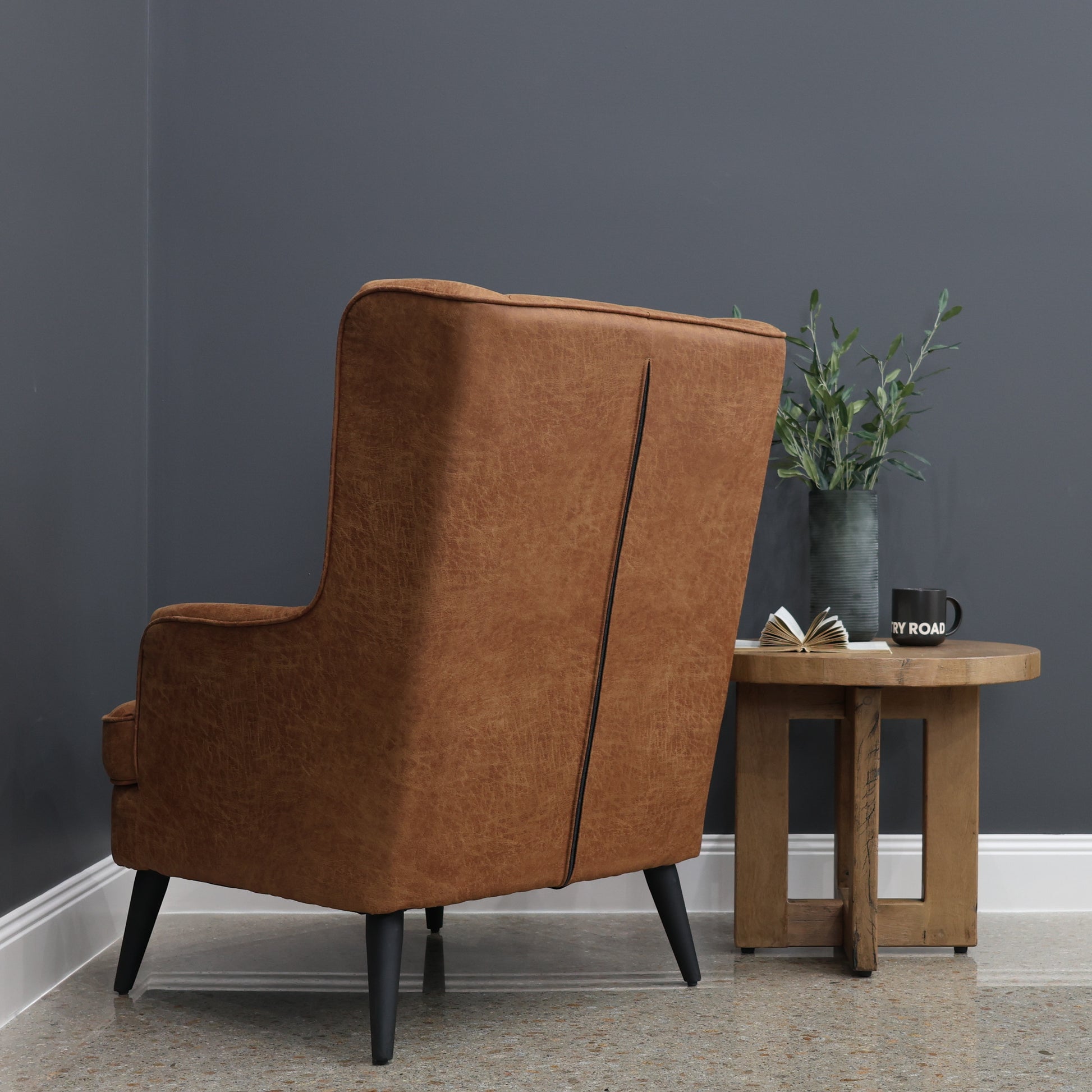 Balwyn Accent Wing Chair - Buff